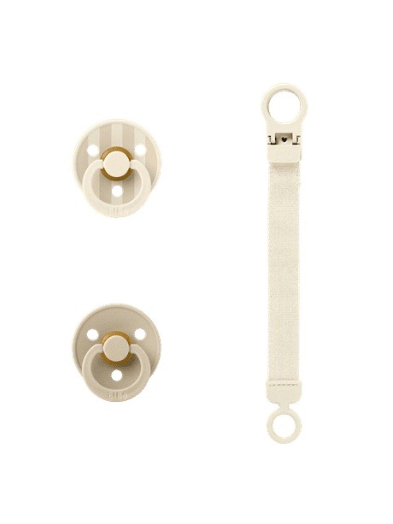 bibs-colour-pacifier-loop-clip-gift-set-latex-size-1-ivory