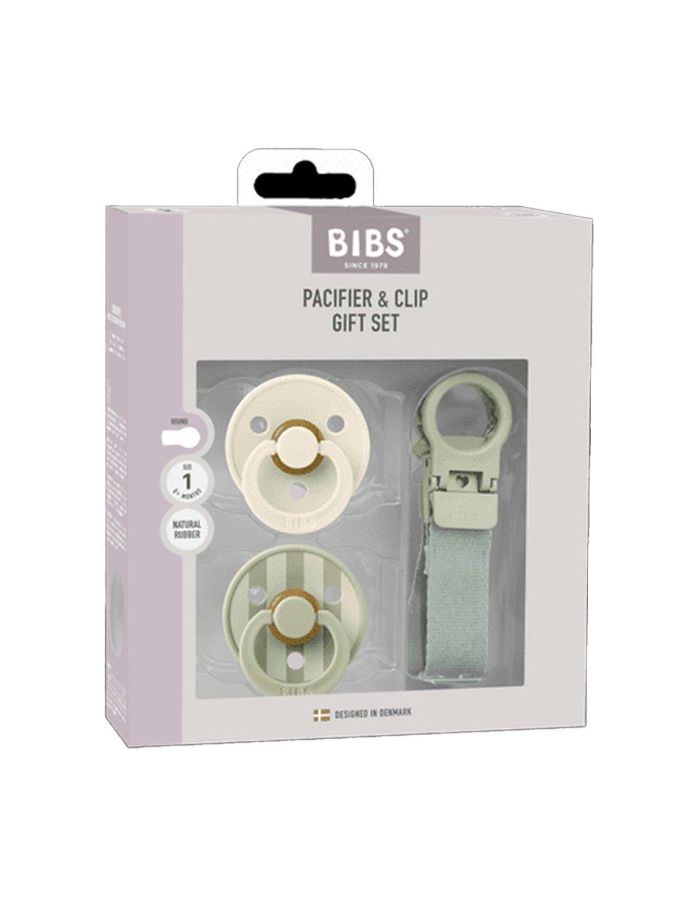 bibs-colour-pacifier-loop-clip-gift-set-latex-size-1-sage