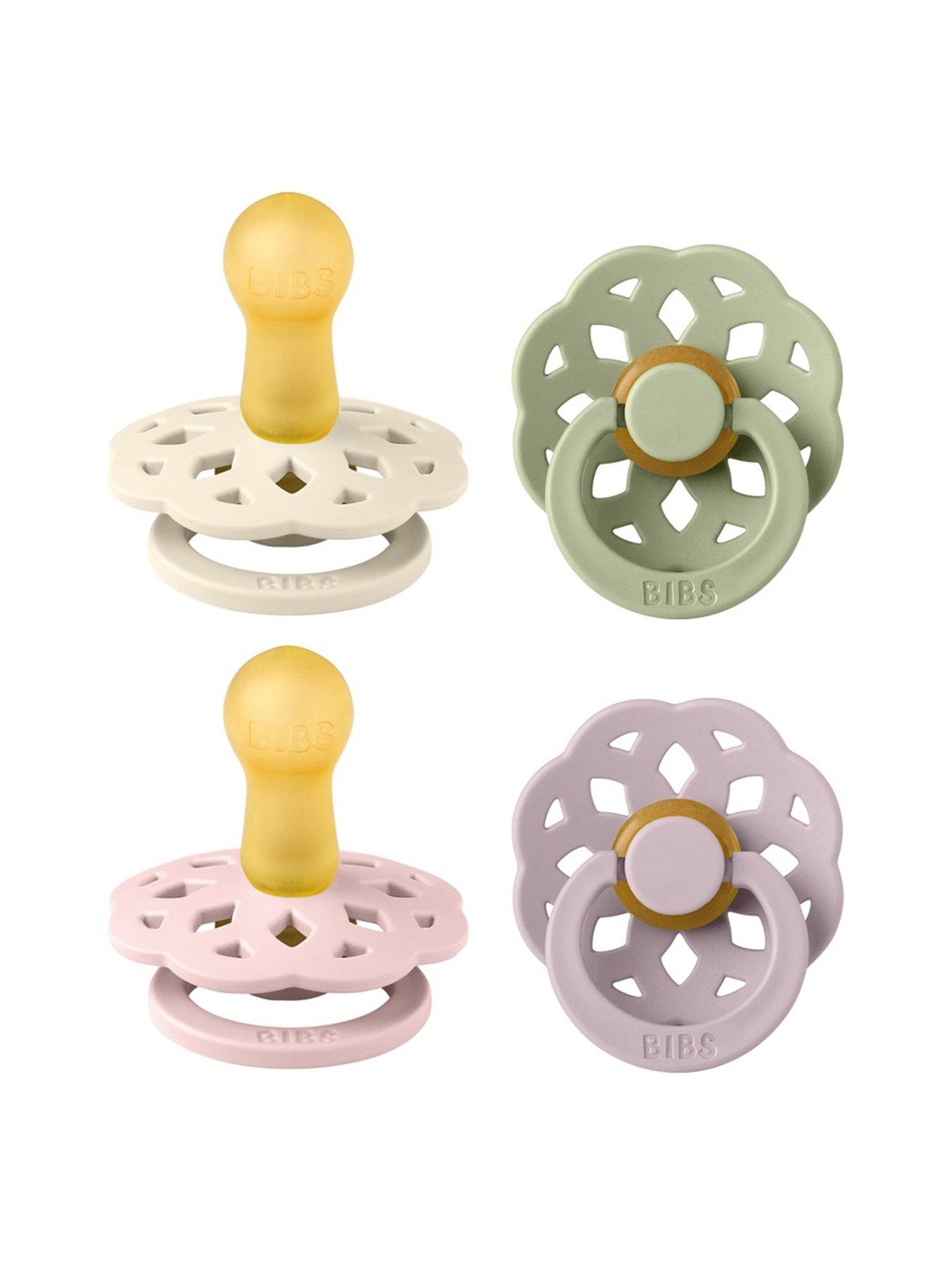 BIBS Pacifier Boheme 4 PACK Latex Size 2 - Dusky Lilac Mix