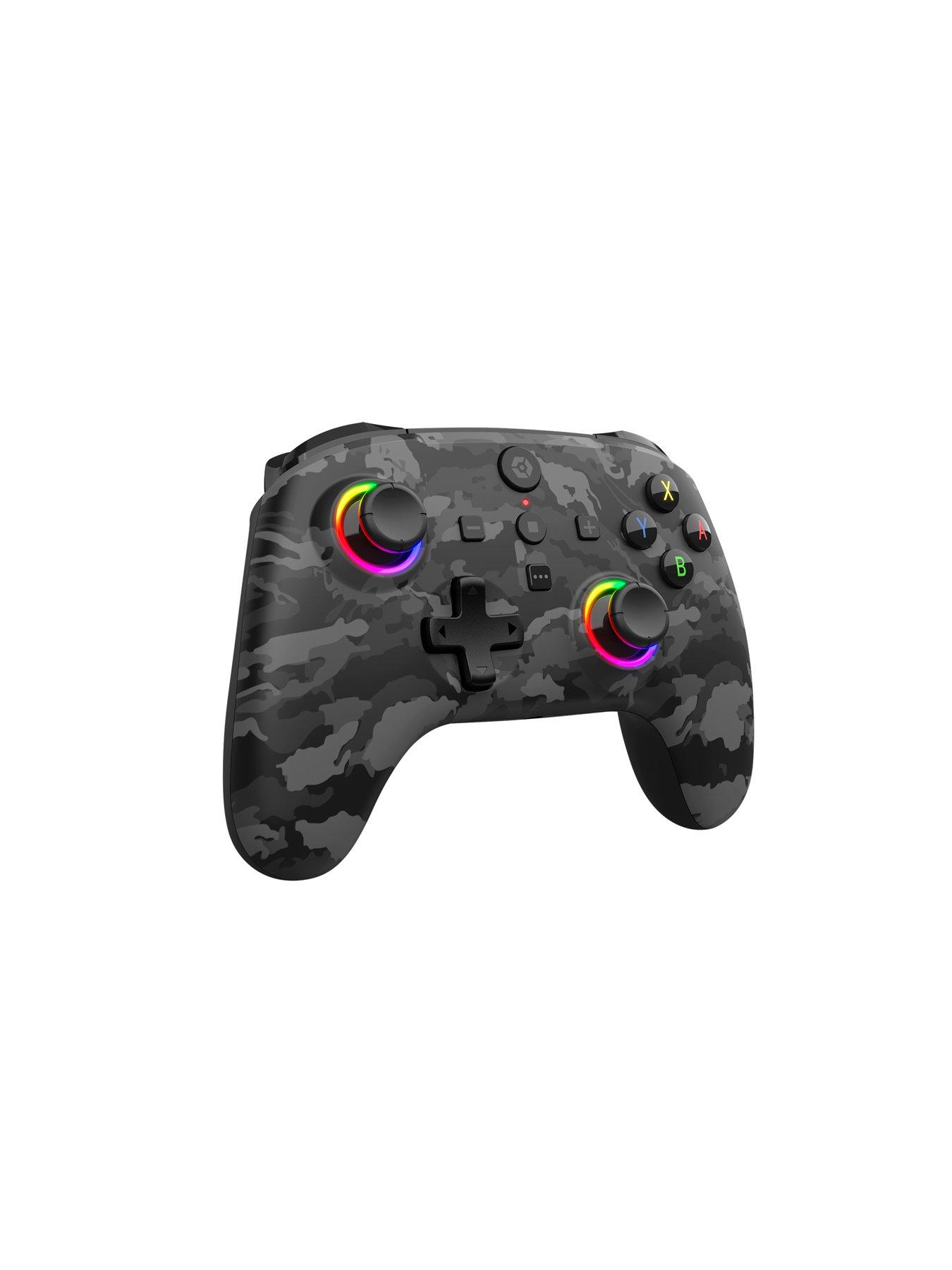  image of gioteck-wx5-wireless-rgb-controller-for-nintendo-switch-amp-switch-2-dark-camo