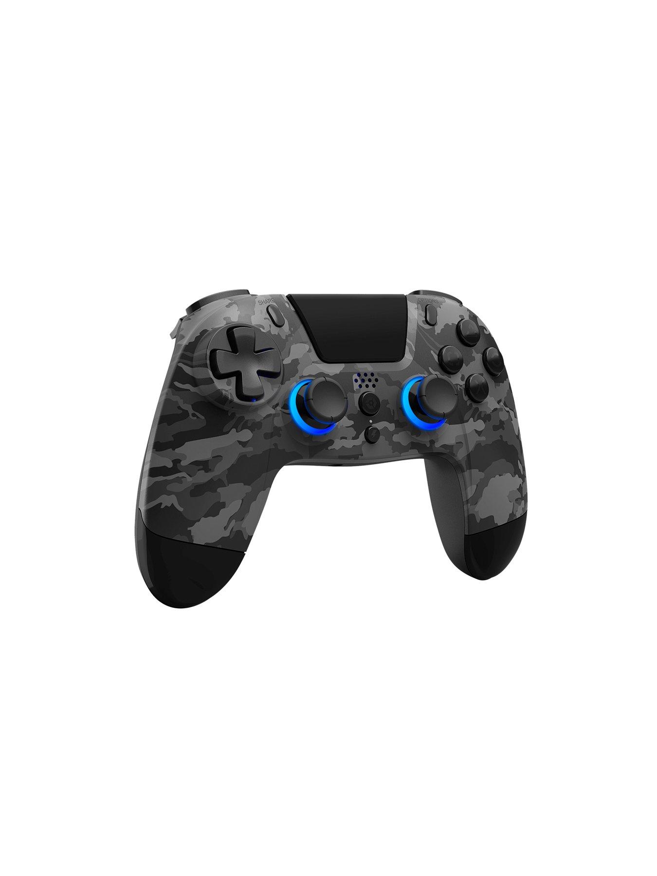  image of gioteck-vx-4-wless-cont-led-dark-grey-camo-ps4