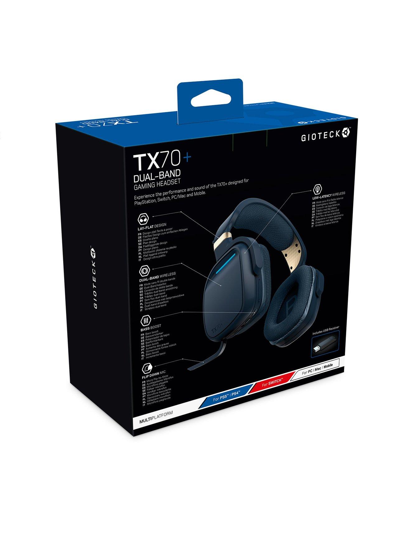 Image 4 of 4 of Gioteck TX70+&nbsp;Dual Band&nbsp;Wireless&nbsp;Bluetooth Stereo Gaming Headset
