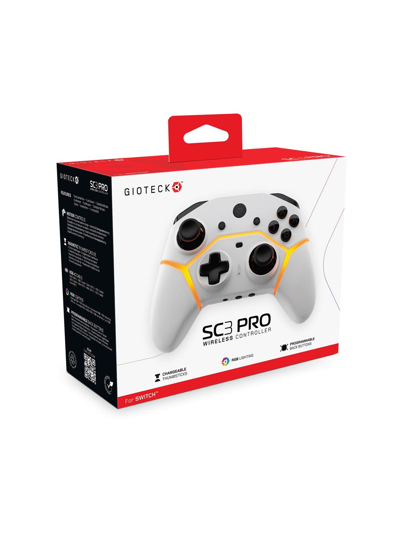  image of gioteck-sc3-bt-wireless-pro-controller-white-nsw-624