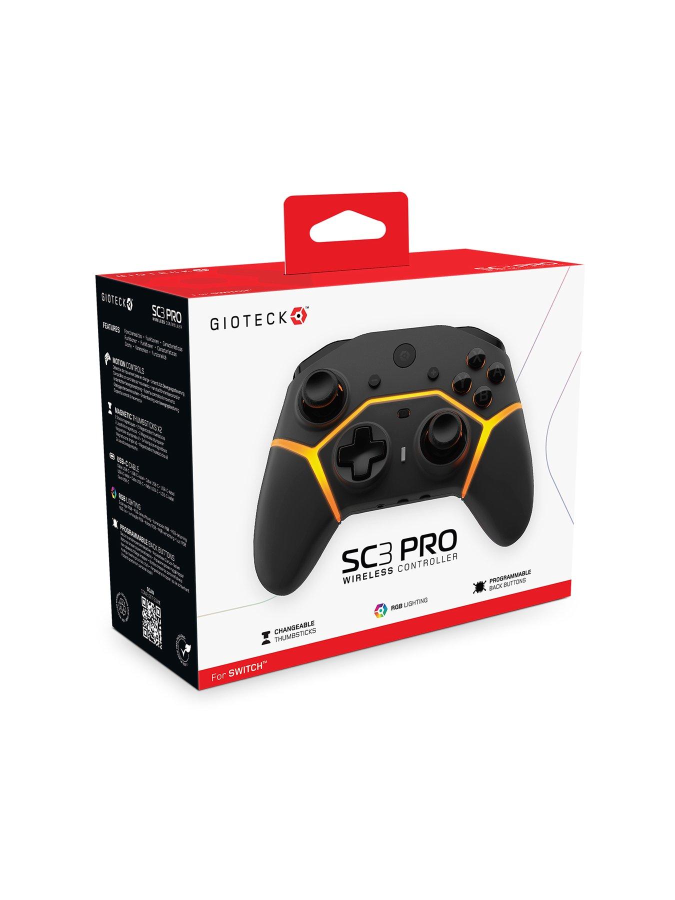  image of gioteck-sc3-bt-wireless-pro-controller-black-nsw-624