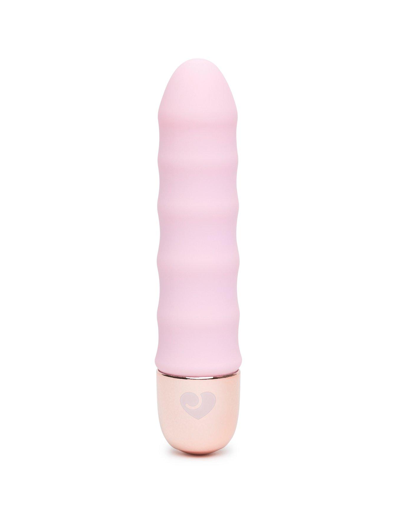 front image of lovehoney-ripple-10-function-silicone-wavy-vibrator-pink