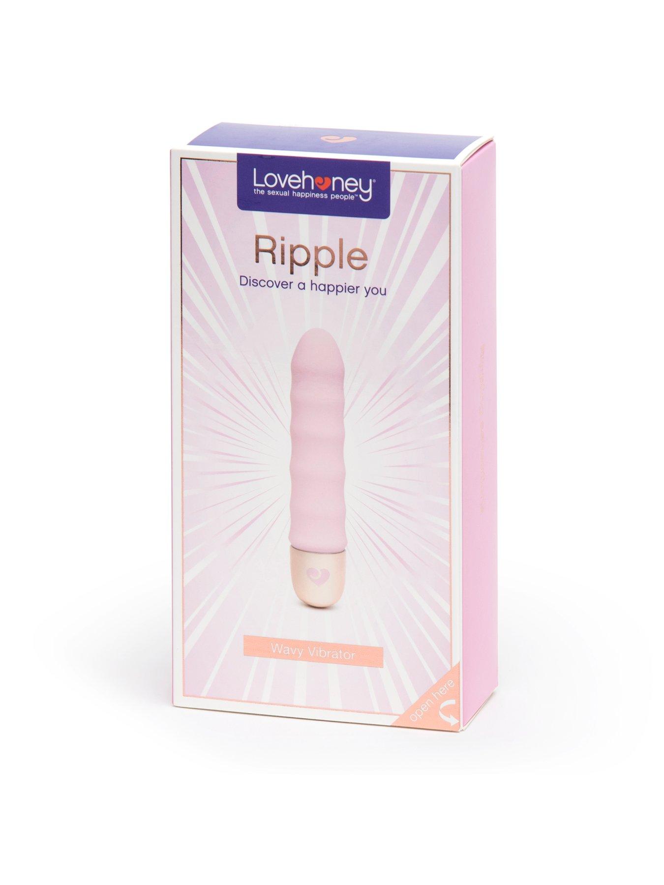  image of lovehoney-ripple-10-function-silicone-wavy-vibrator-pink