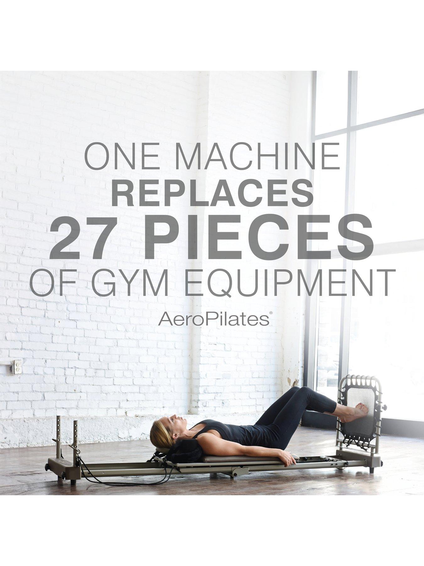Image 4 of 8 of AeroPilates Reformer 4 Cord with Flared Footbar (Grey)