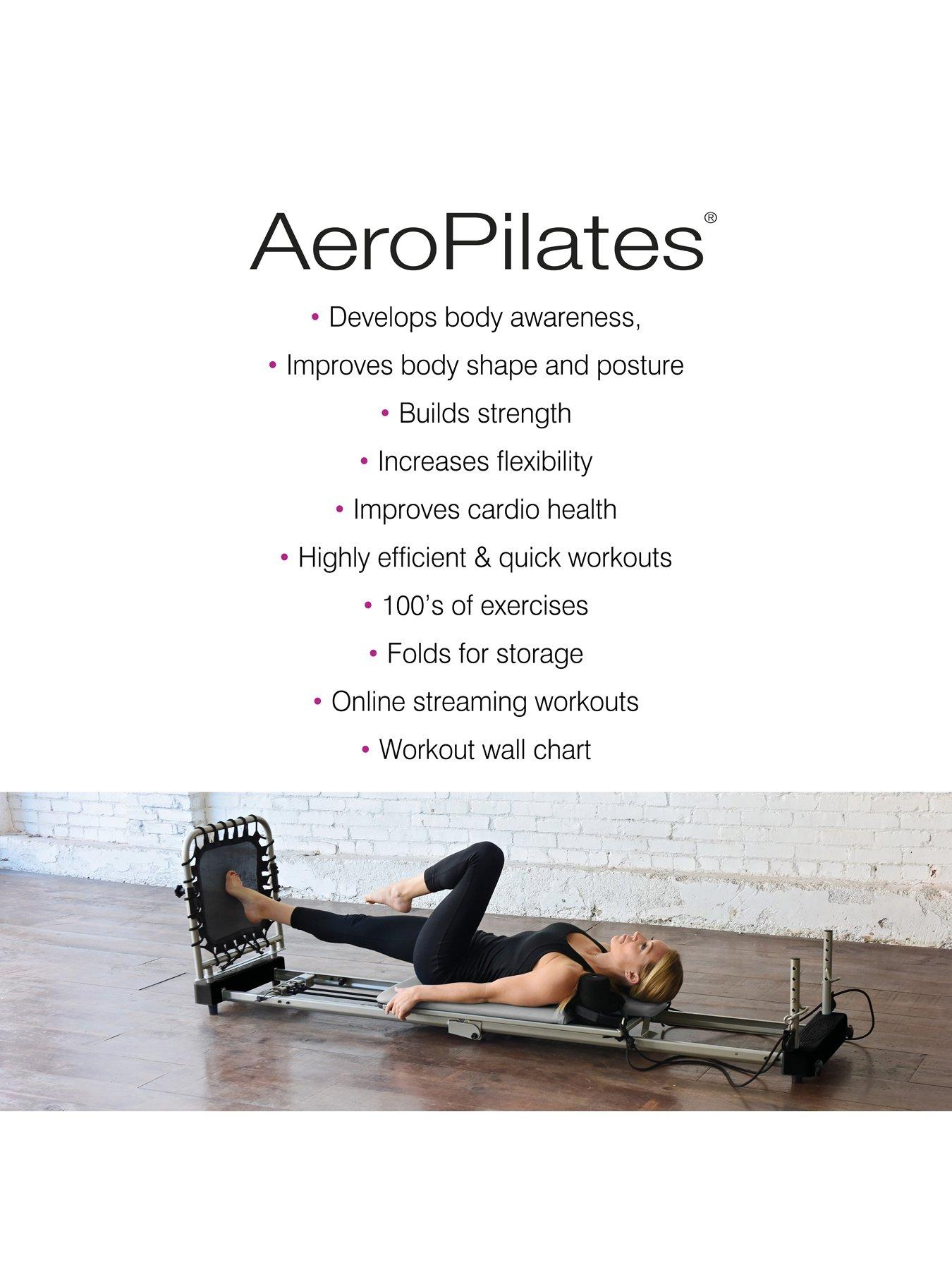 Image 5 of 8 of AeroPilates Reformer 4 Cord with Flared Footbar (Grey)