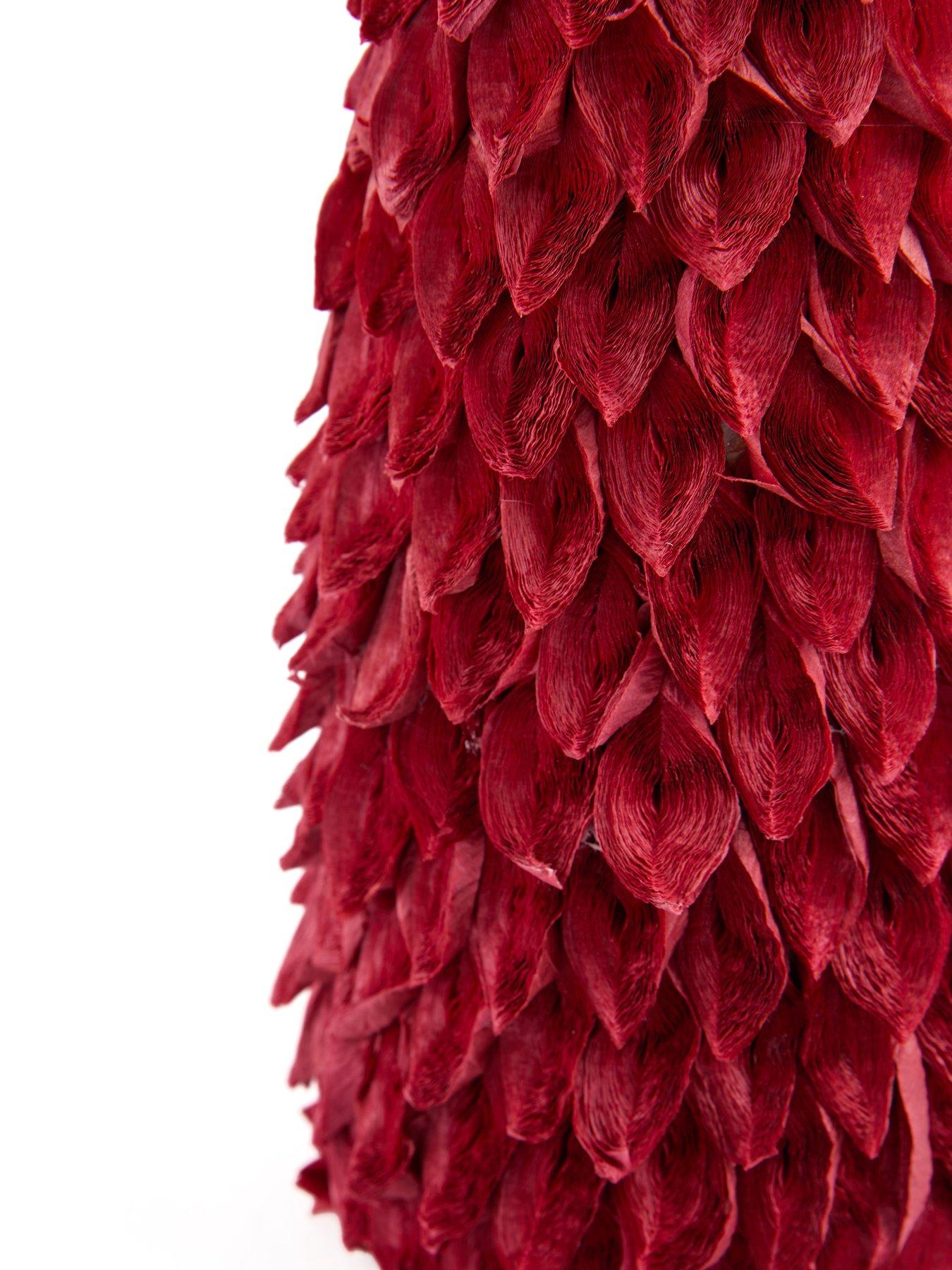 Image 5 of 7 of The Very Collection Set of 3 Red Paper Cone Christmas&nbsp;Trees