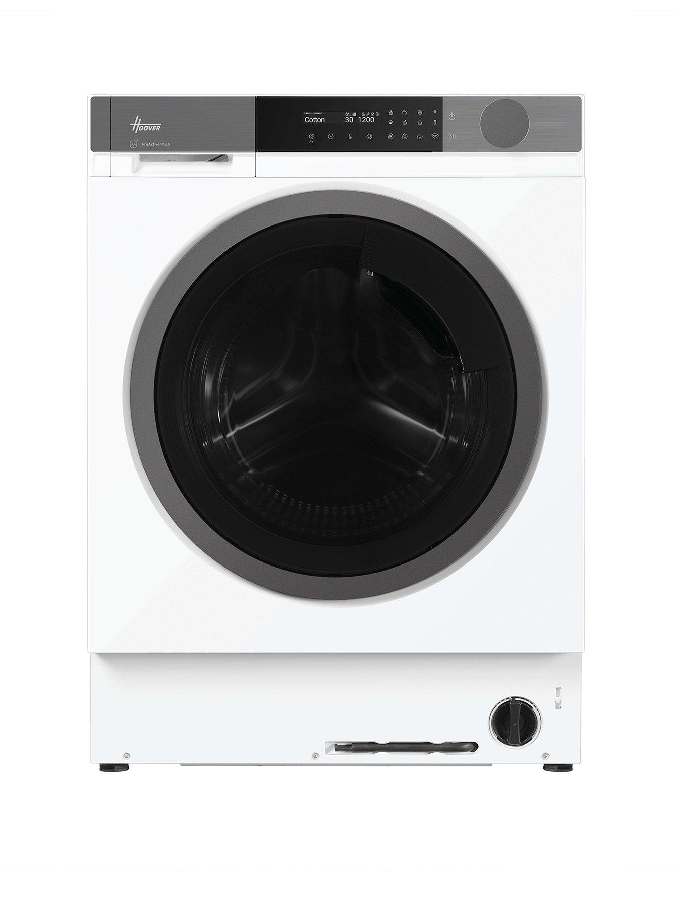 Hoover HBSI 410CIL8U-80 10kg BUILT IN WASHING MACHINE White  &  Anthracite Door