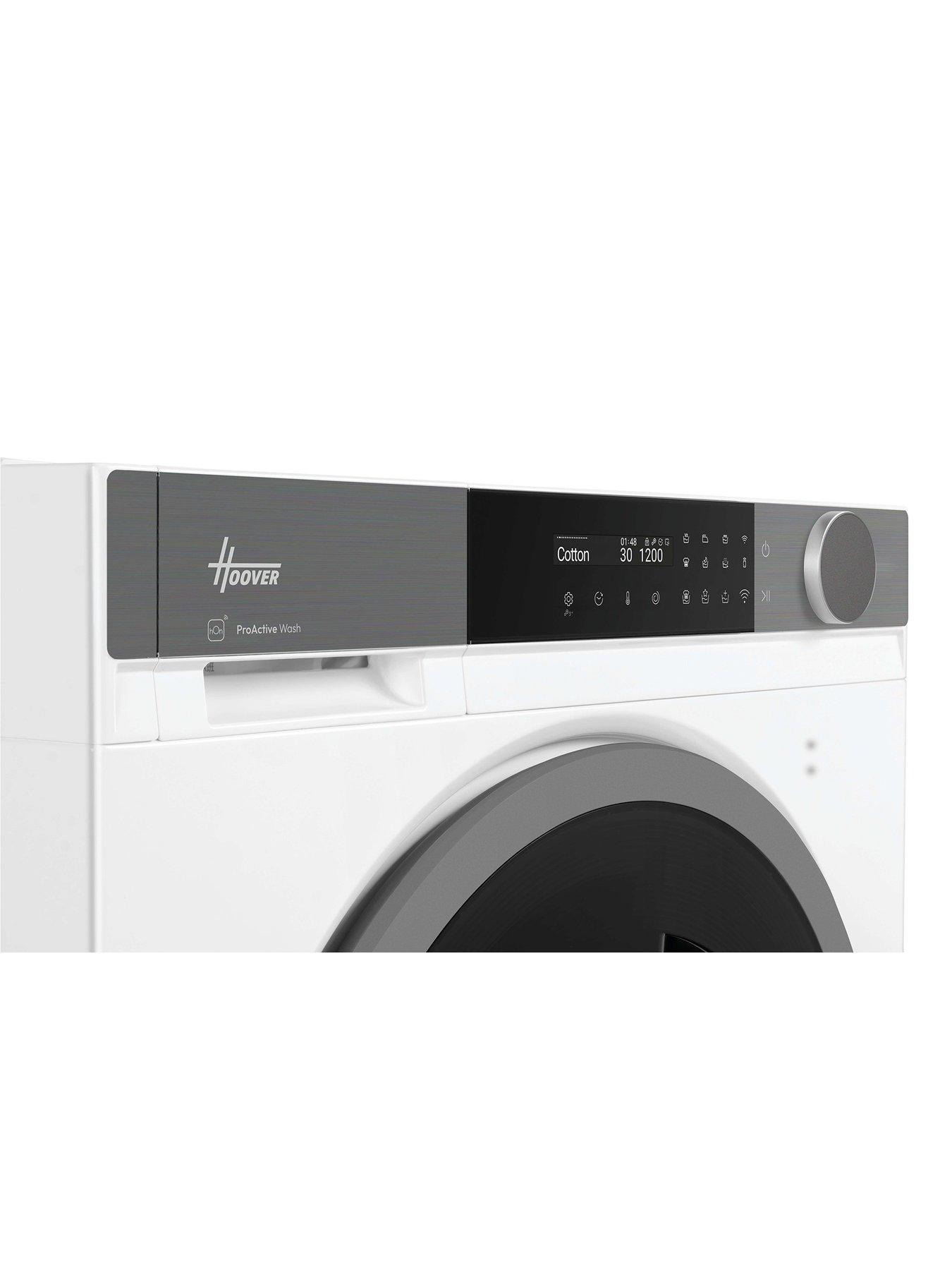Image 2 of 7 of Hoover HBSI 410CIL8U-80 10kg BUILT IN WASHING MACHINE White &amp; Anthracite Door