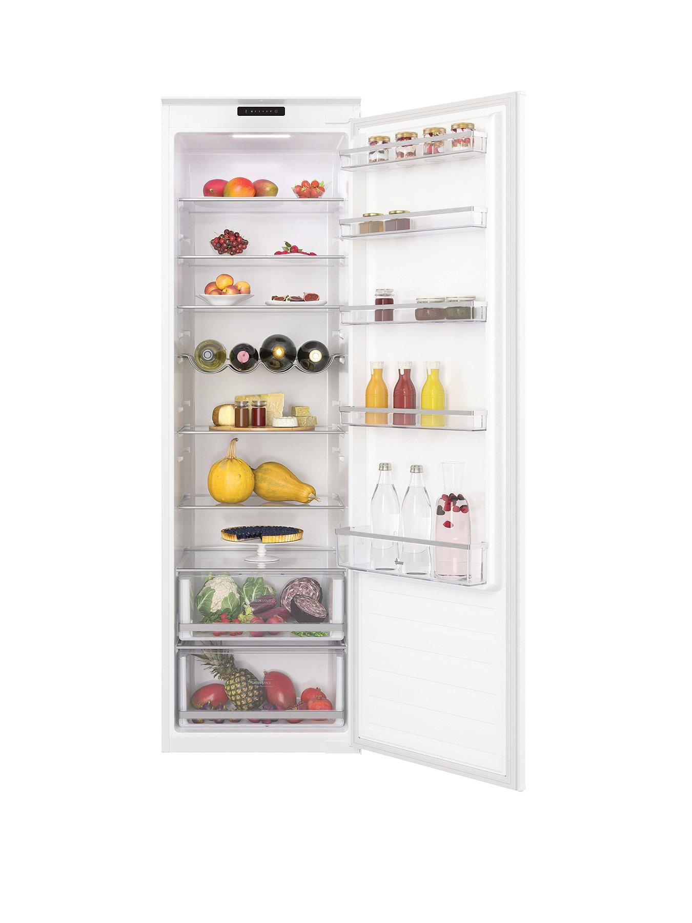Hoover HOMS518EWK Single Door BUILT IN FRIDGE White