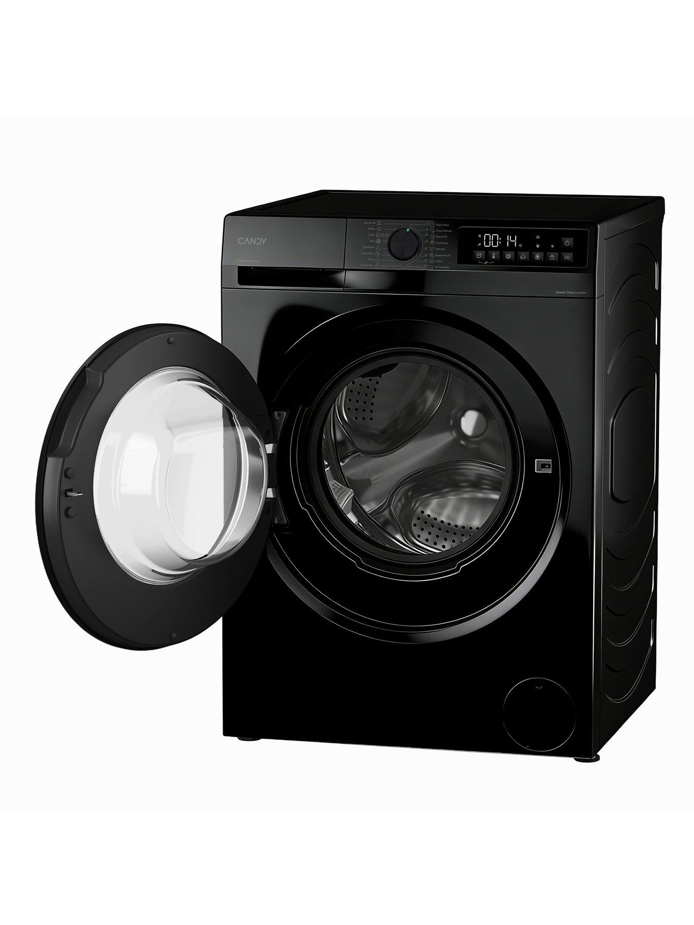 Image 2 of 7 of Candy Quick Pro GWD 496B8B-80 9kg / 6kg Washer Dryer, 1400 rpm, Black, D Rated (Wash&amp;Dry), A Rated (Wash Only) - Black