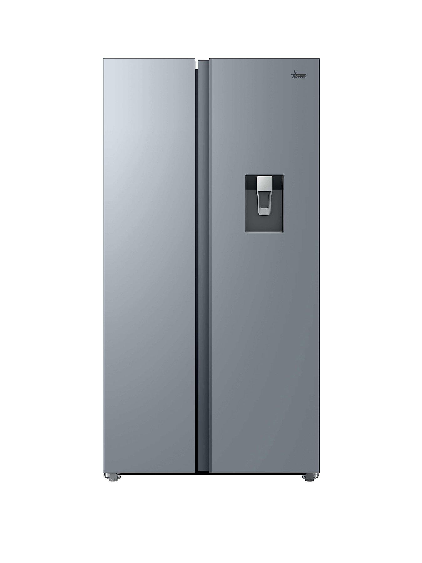 Image 1 of 7 of Hoover HONSQ2T918EWXK American Fridge Freezer with non-plumbed Water Dispenser - Inox - E Rated