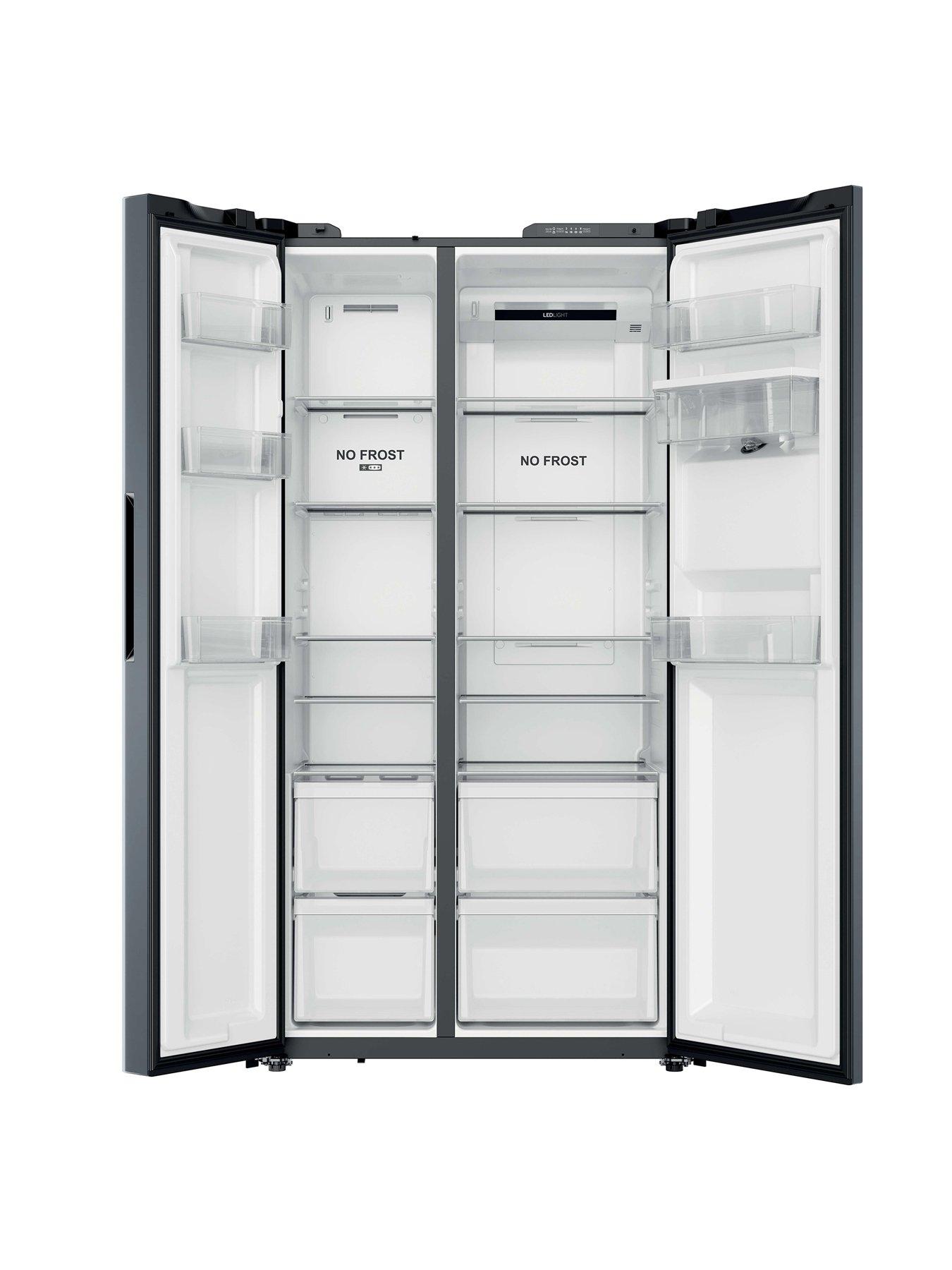Image 3 of 7 of Hoover HONSQ2T918EWXK American Fridge Freezer with non-plumbed Water Dispenser - Inox - E Rated