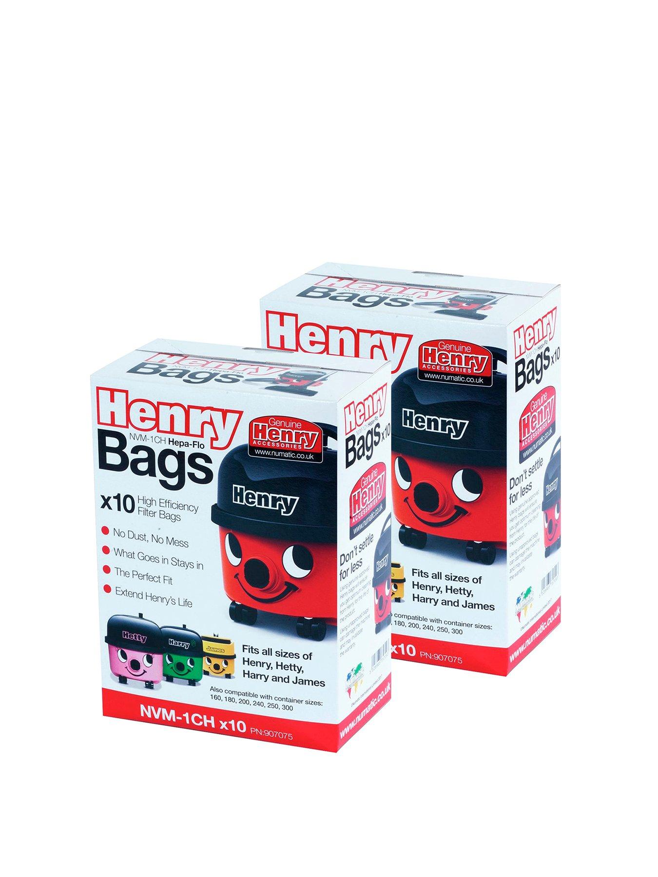 Numatic International NVM-1CH Henry Vacuum Bags, 3 Layered Technology, 20 Pack