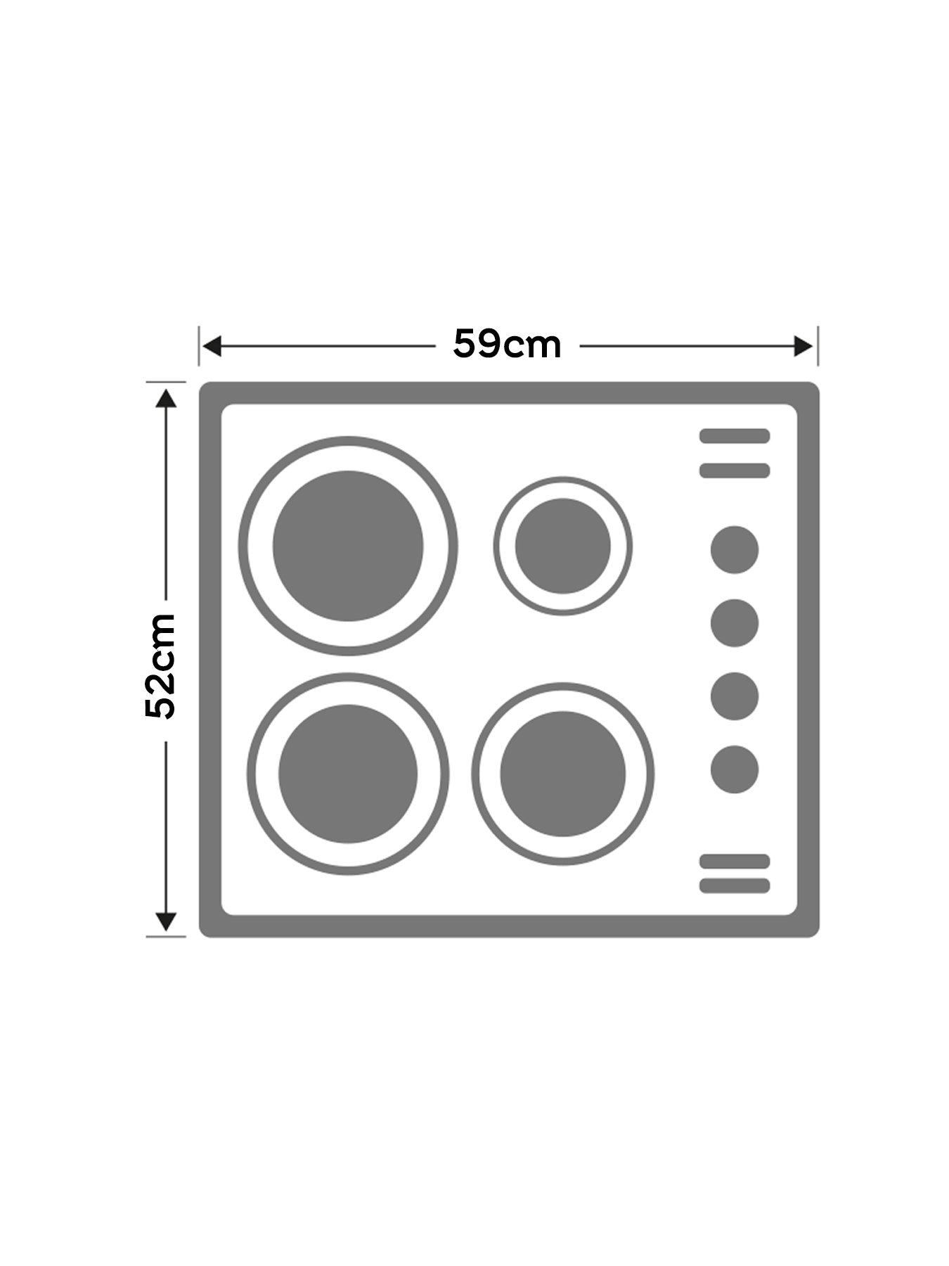 Image 6 of 6 of Hoover HH64CCB Ceramic Hob BUILT IN HOB Black Glass