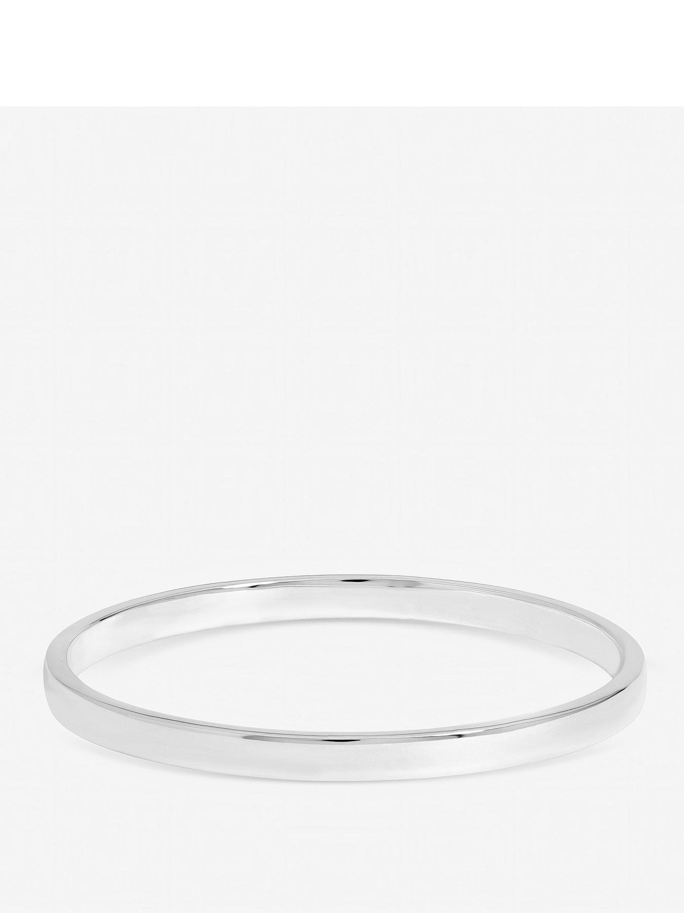 Image 1 of 1 of Inicio Sterling Silver Polished Bangle - Gift Pouch