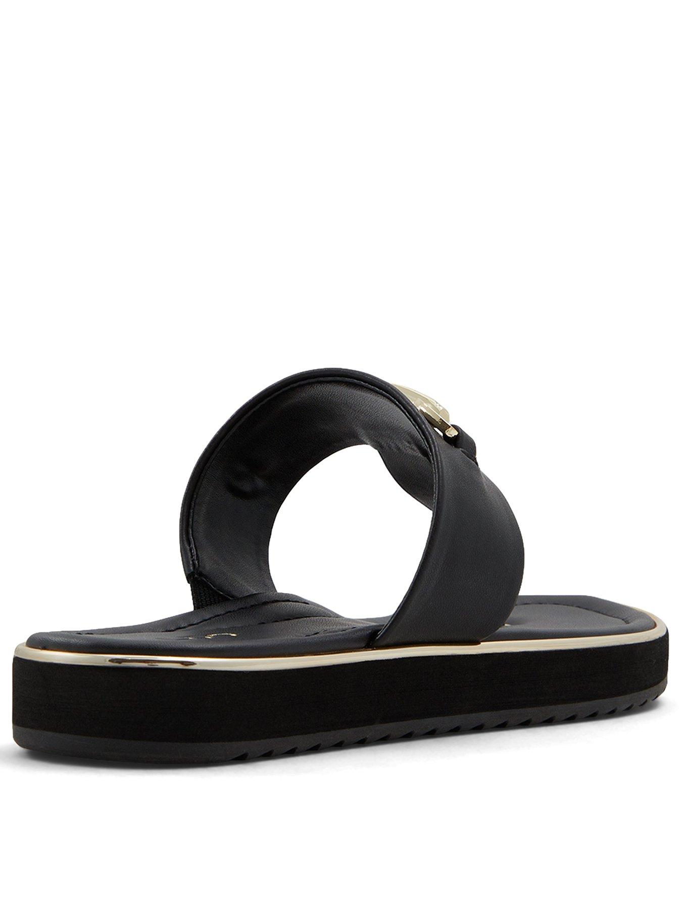  image of aldo-deverena-synthetic-beach-sandals-black
