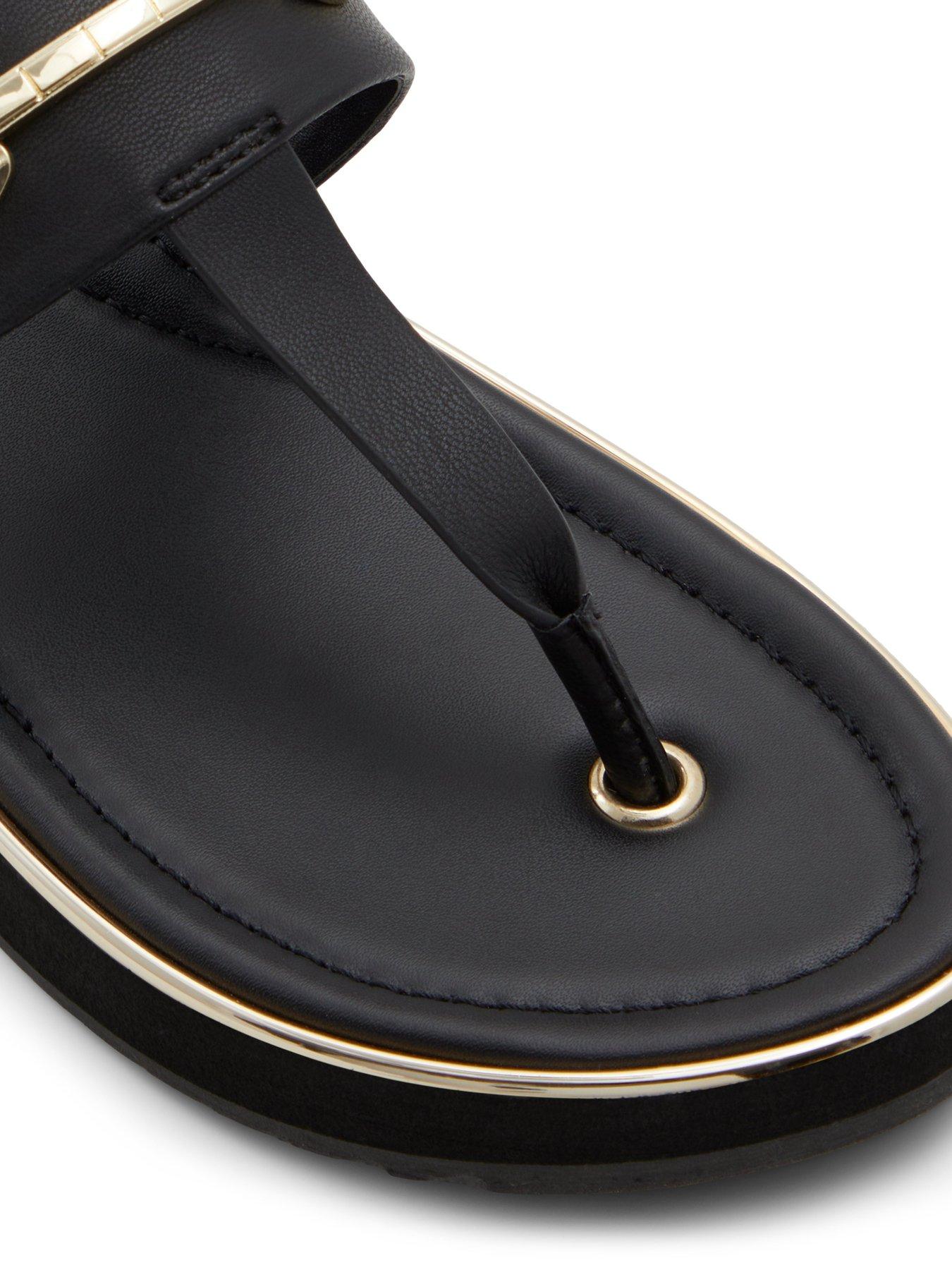  image of aldo-deverena-synthetic-beach-sandals-black