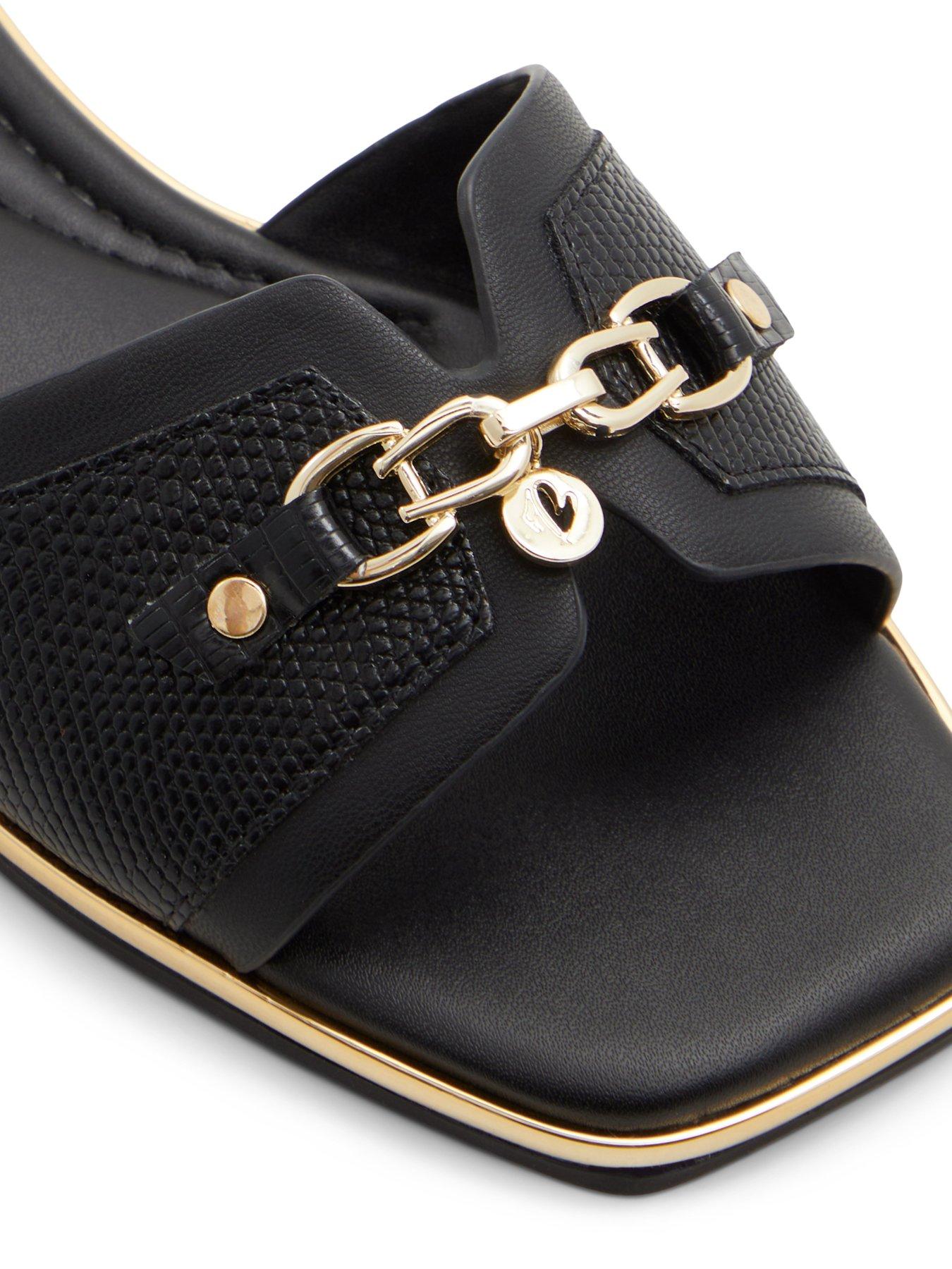 Image 5 of 5 of Aldo Alamassi Synthetic Flat Sandals - Black