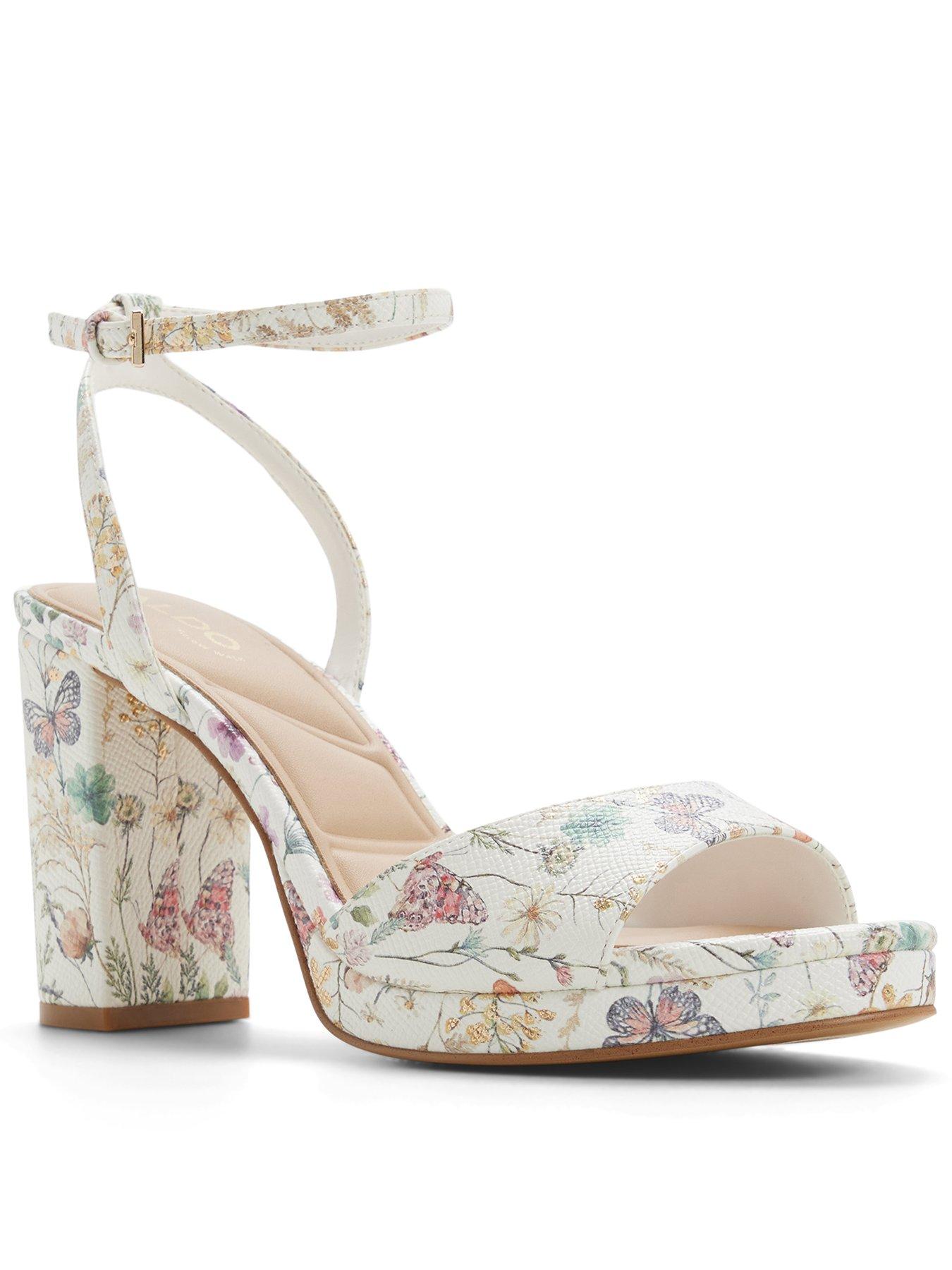 Image 1 of 5 of Aldo Gracious Synthetic Heeled Sandals - Multicolor