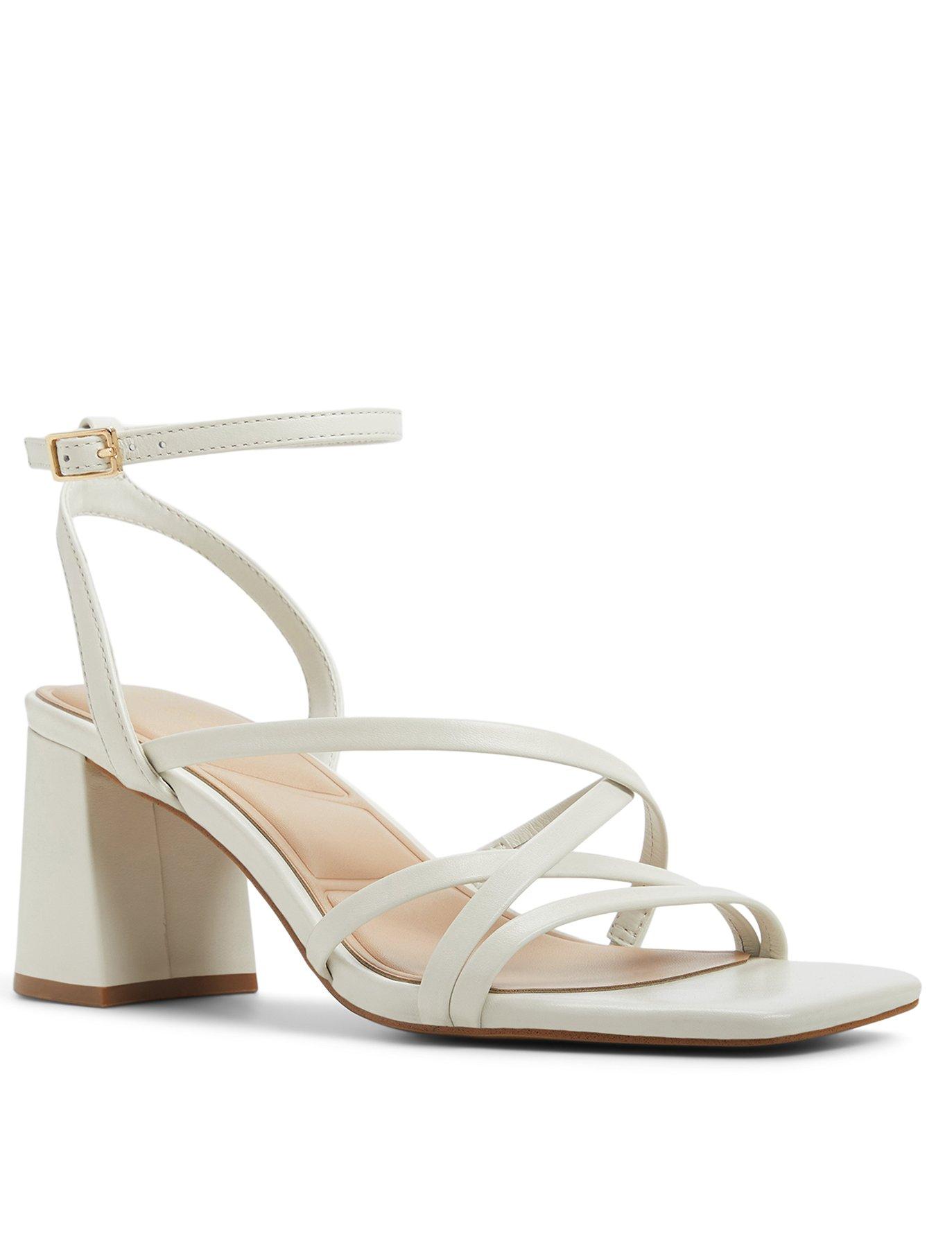 Aldo Esther Leather Heeled Sandals - Other White