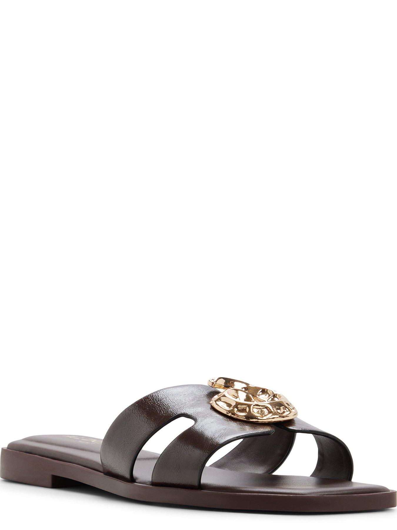 Image 4 of 5 of Aldo Khali Synthetic Flat Sandals - Dark Brown