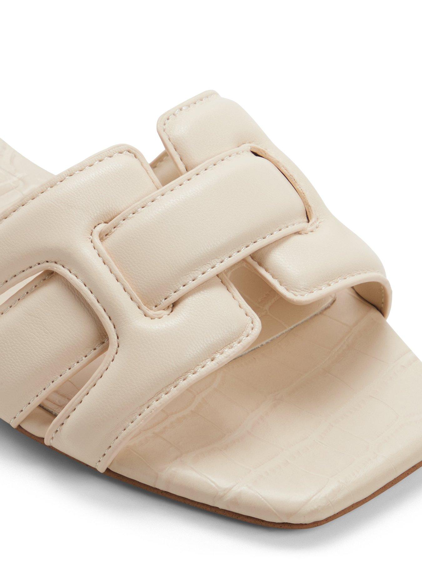 Image 5 of 5 of Aldo Elenaria Synthetic Flat Sandals - Cream