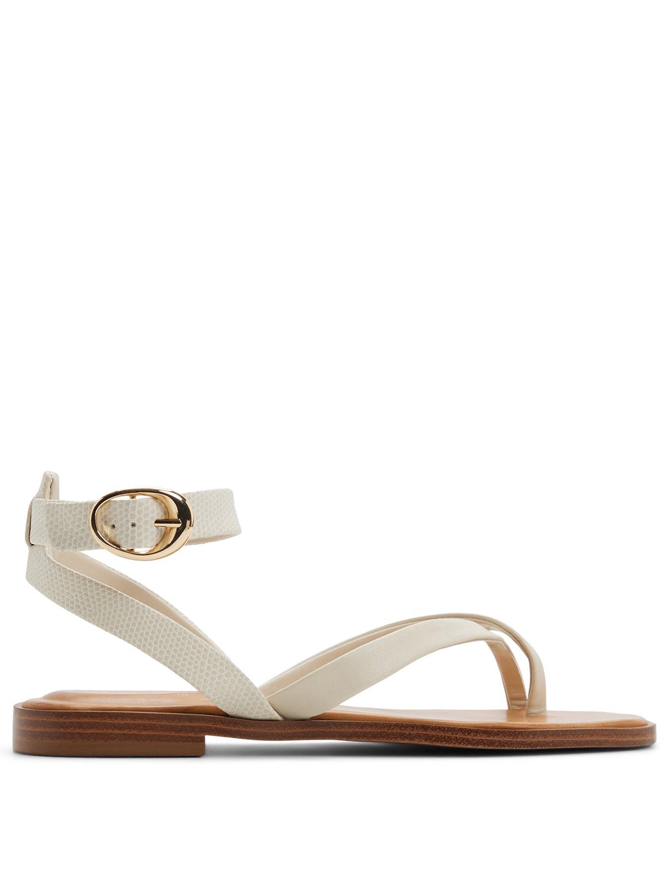 Image 2 of 5 of Aldo Daressi Synthetic Flat Sandals - Other White