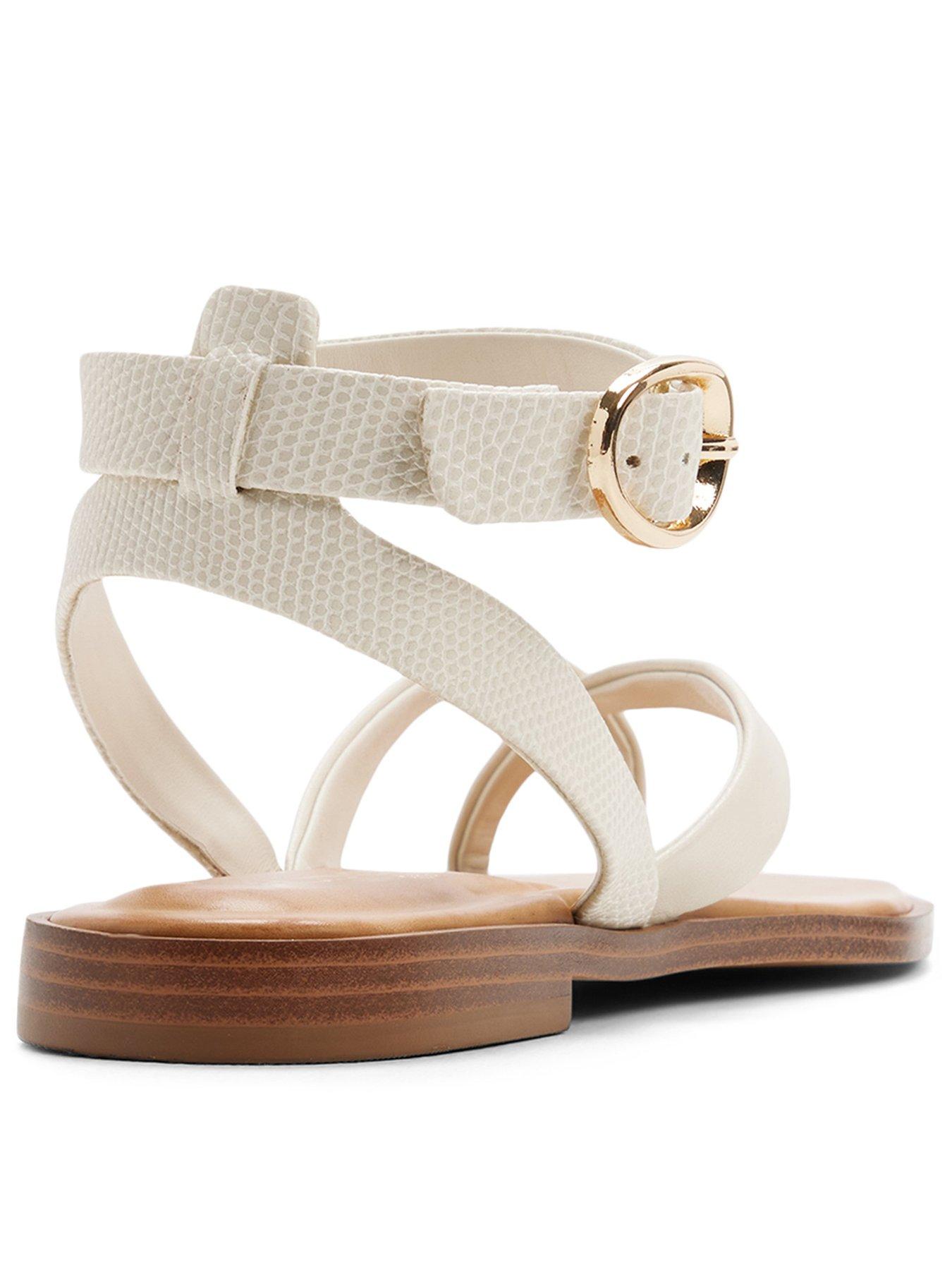 Image 3 of 5 of Aldo Daressi Synthetic Flat Sandals - Other White