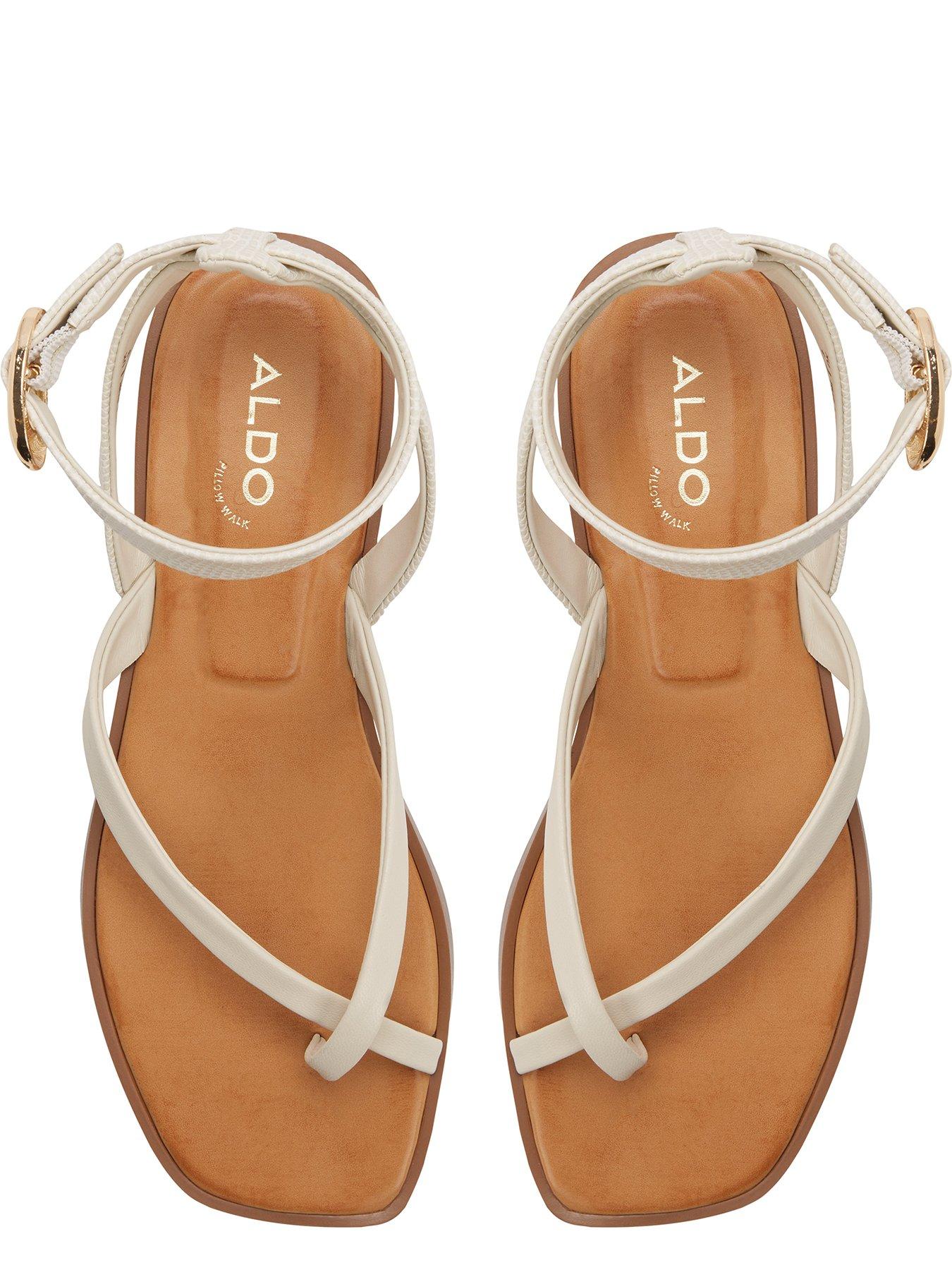 Image 4 of 5 of Aldo Daressi Synthetic Flat Sandals - Other White