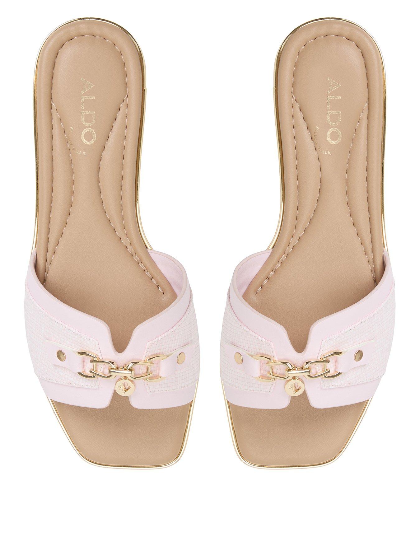 Image 1 of 5 of Aldo Alamassi Textile Flat Sandals - Light Pink