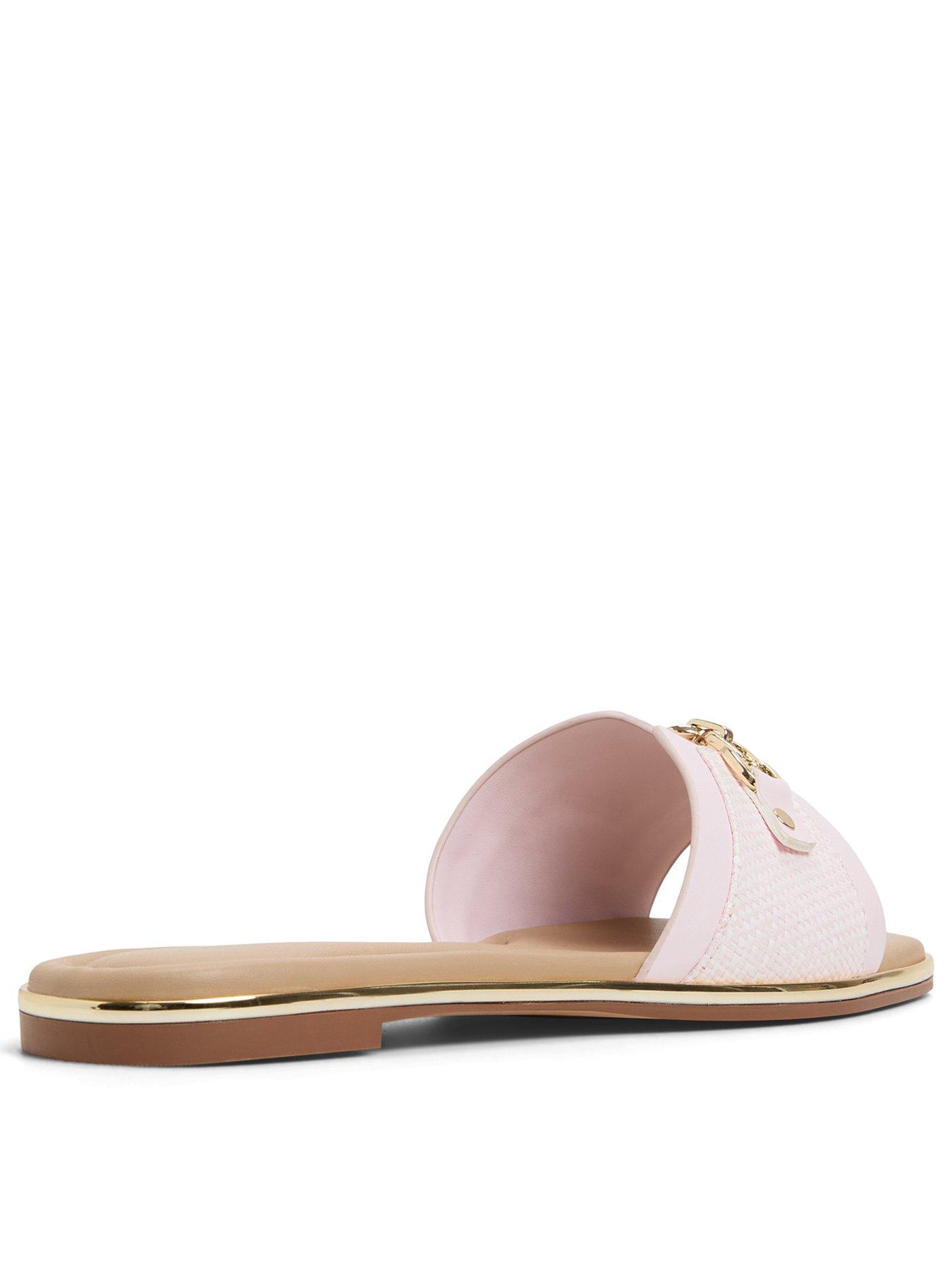 Image 3 of 5 of Aldo Alamassi Textile Flat Sandals - Light Pink