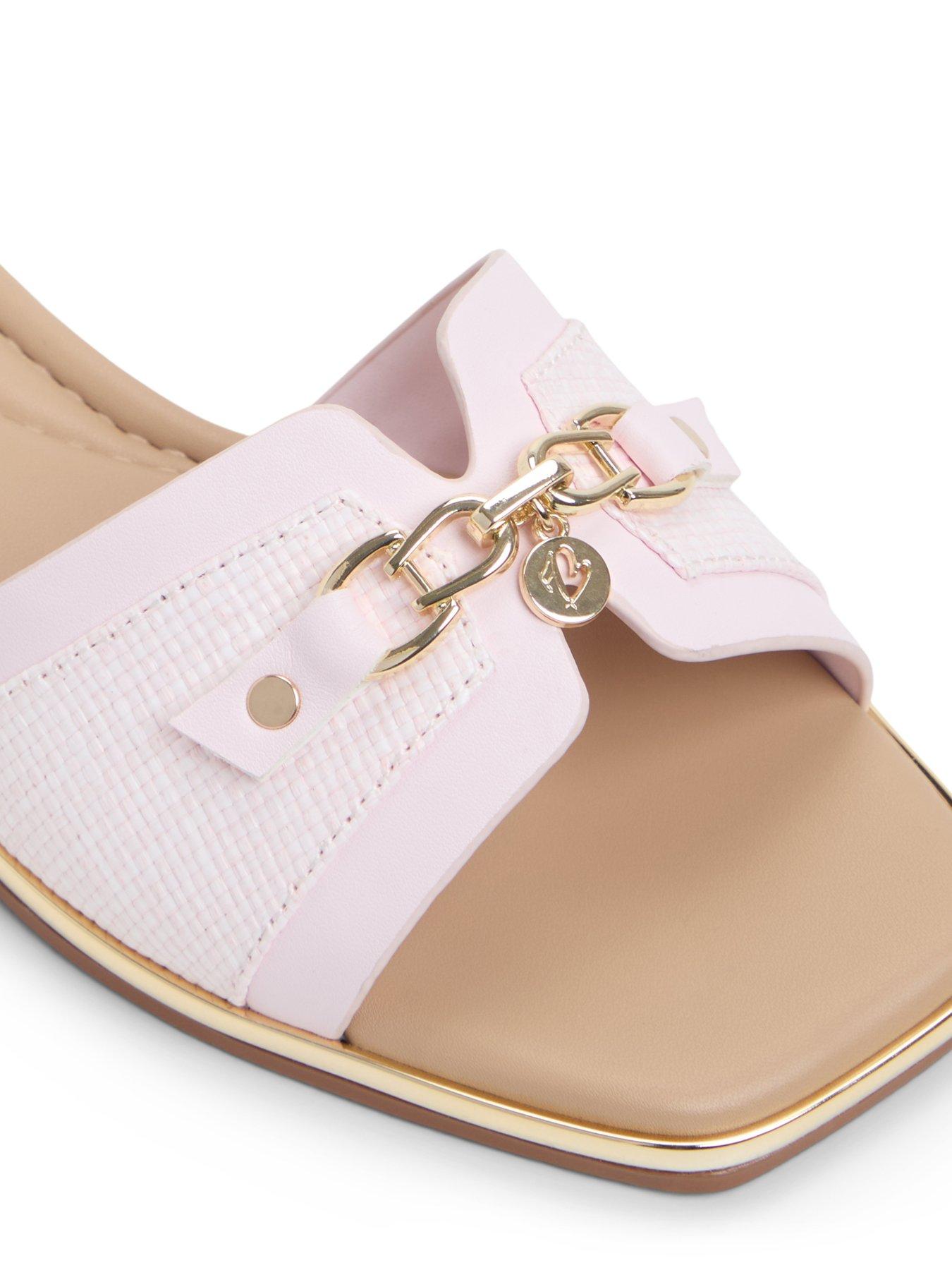 Image 5 of 5 of Aldo Alamassi Textile Flat Sandals - Light Pink