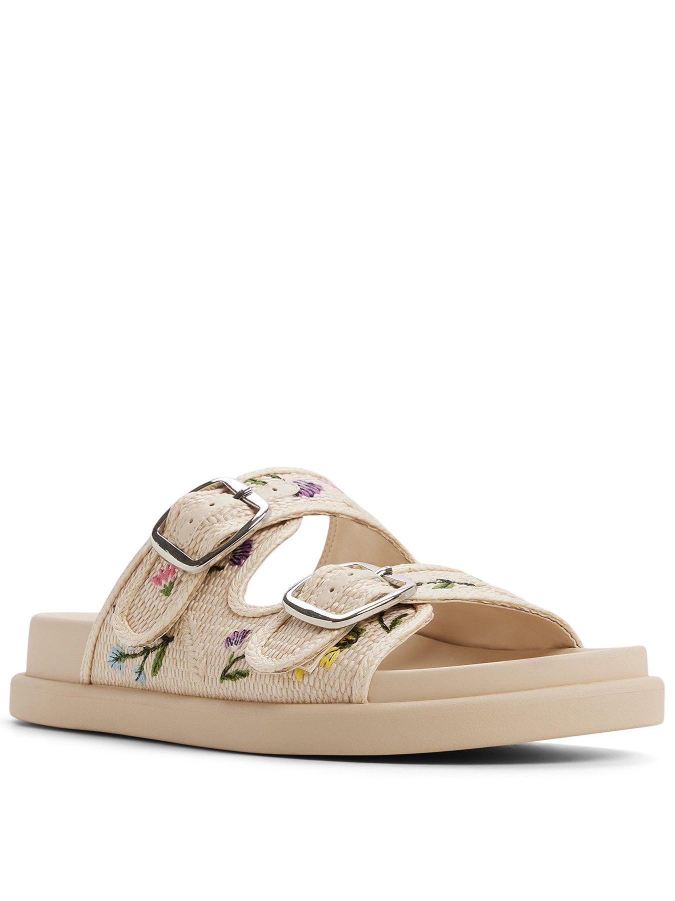 Image 1 of 5 of Aldo Bohochic Textile Footbed Sandals - Multi