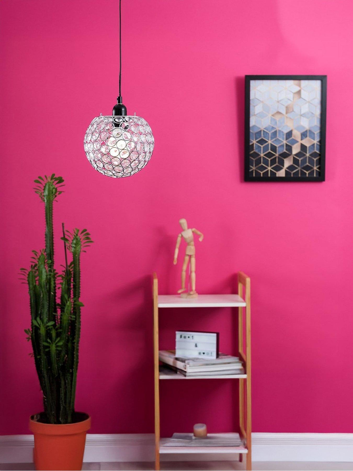 ValueLights Small Ducy Pendant Chrome Clear
