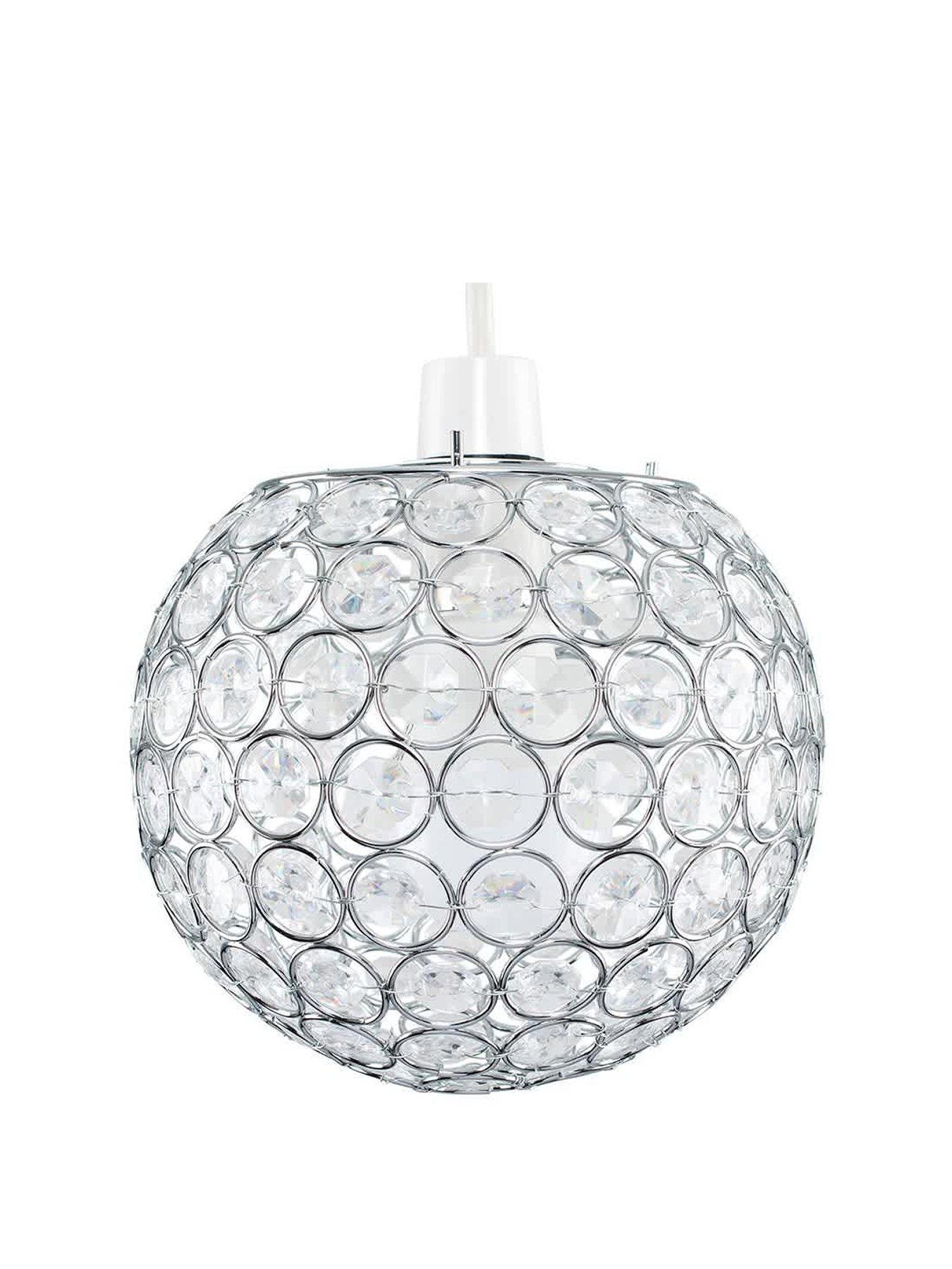  image of valuelights-small-ducy-pendant-chrome-clear