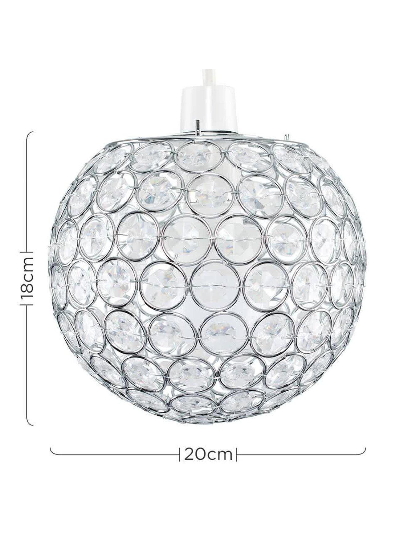  image of valuelights-small-ducy-pendant-chrome-clear