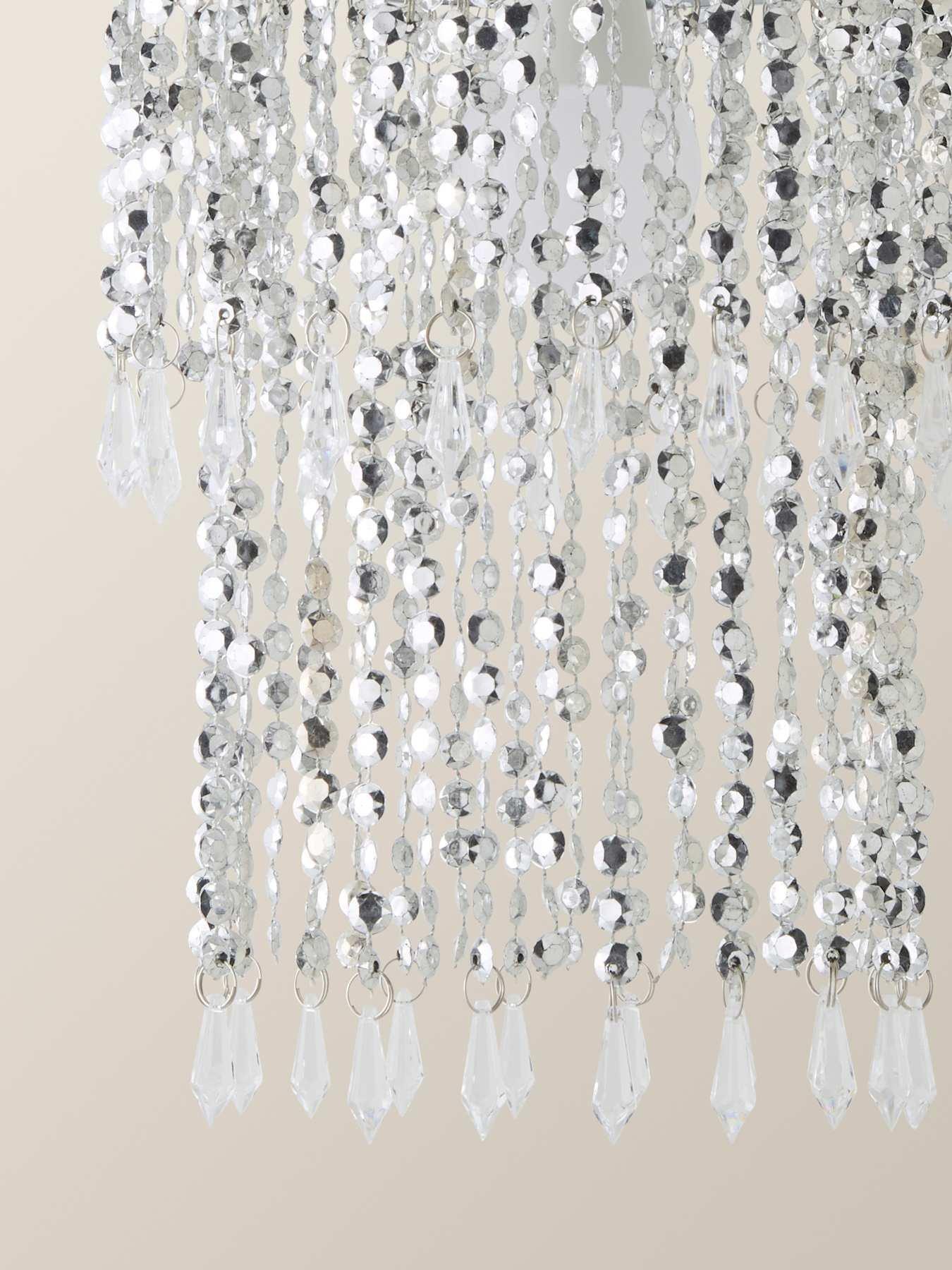  image of valuelights-chrome-bead-acrylic-pendant-shade