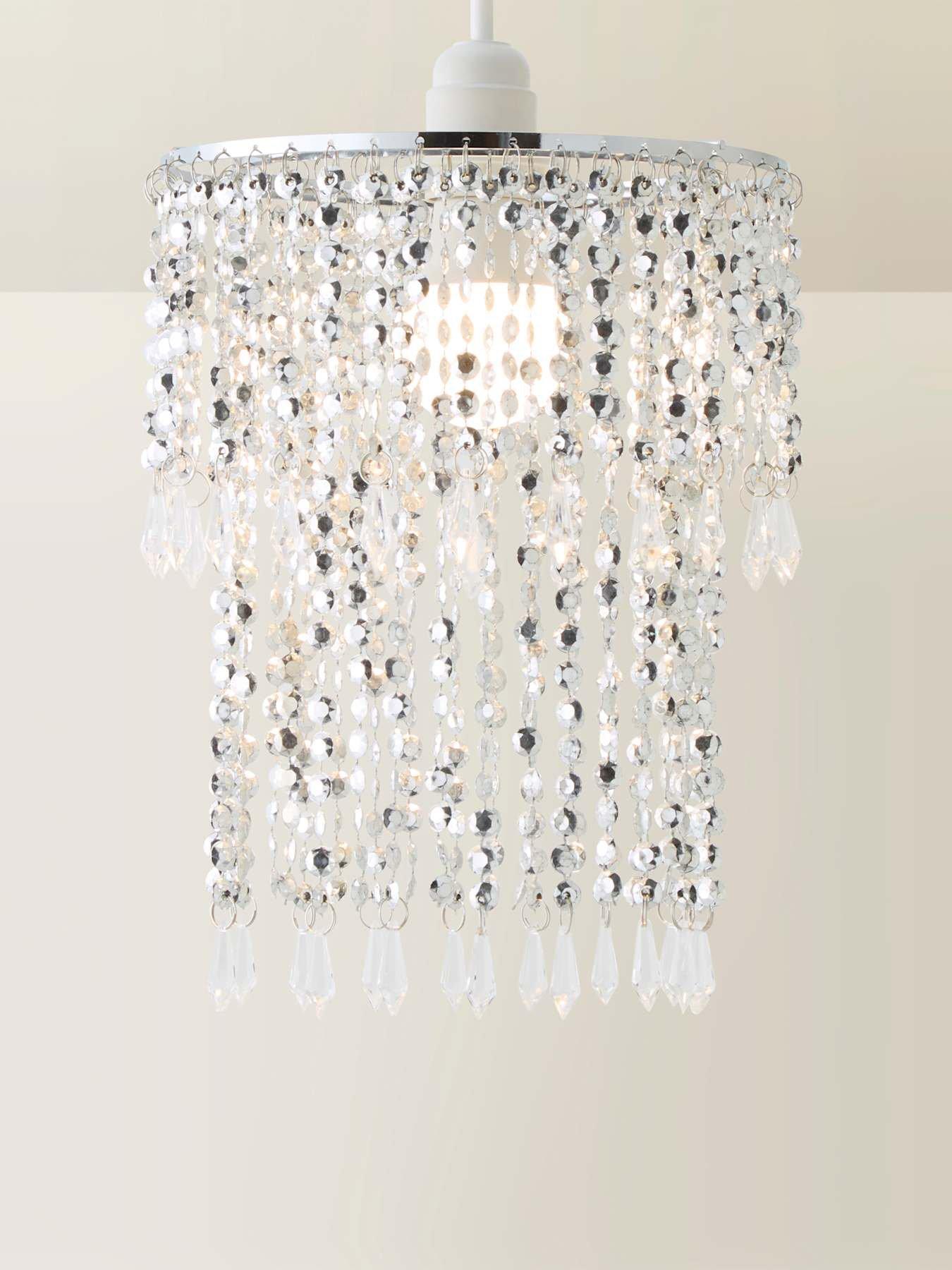  image of valuelights-chrome-bead-acrylic-pendant-shade