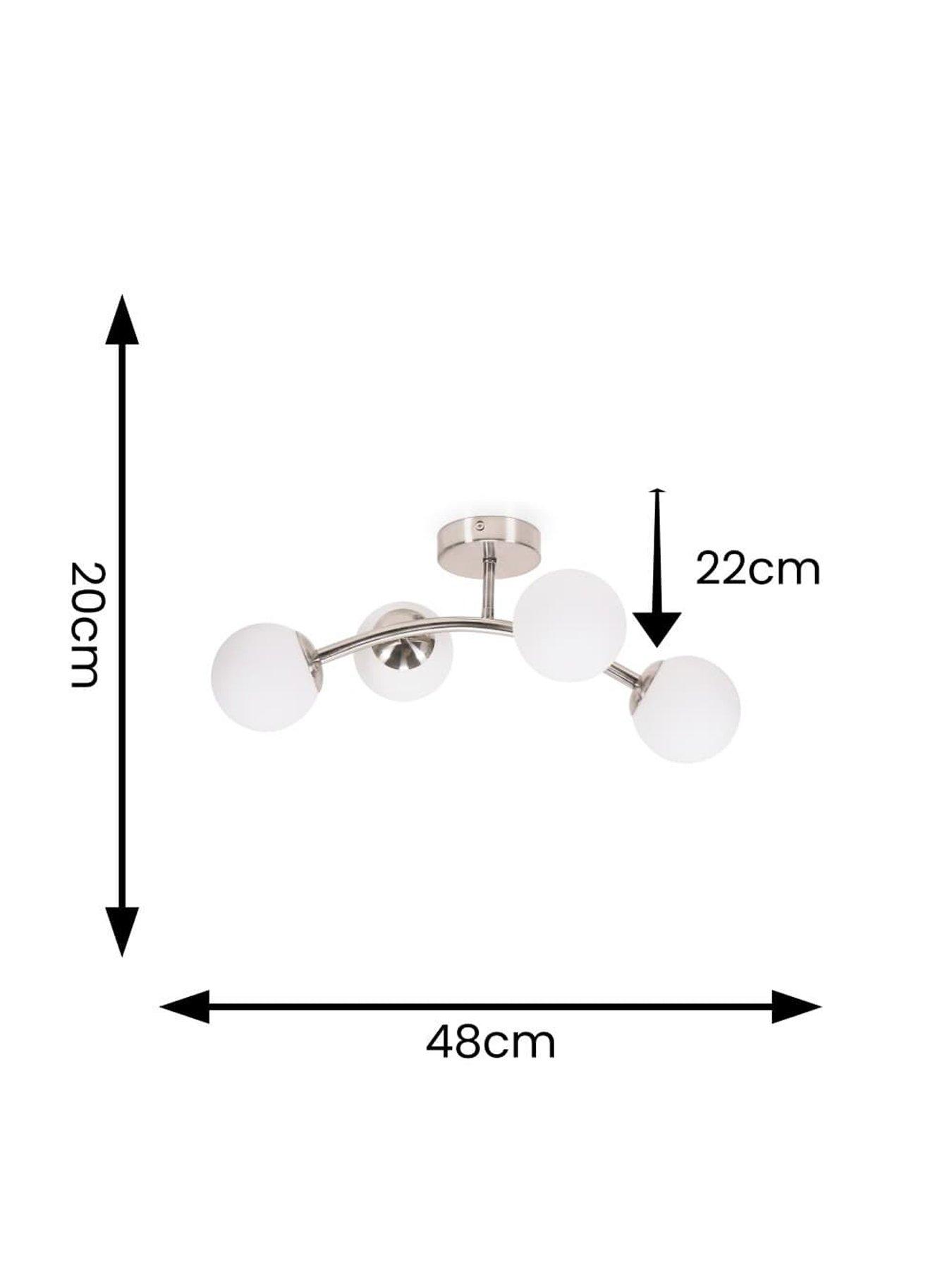  image of valuelights-jas-silver-ceiling-light
