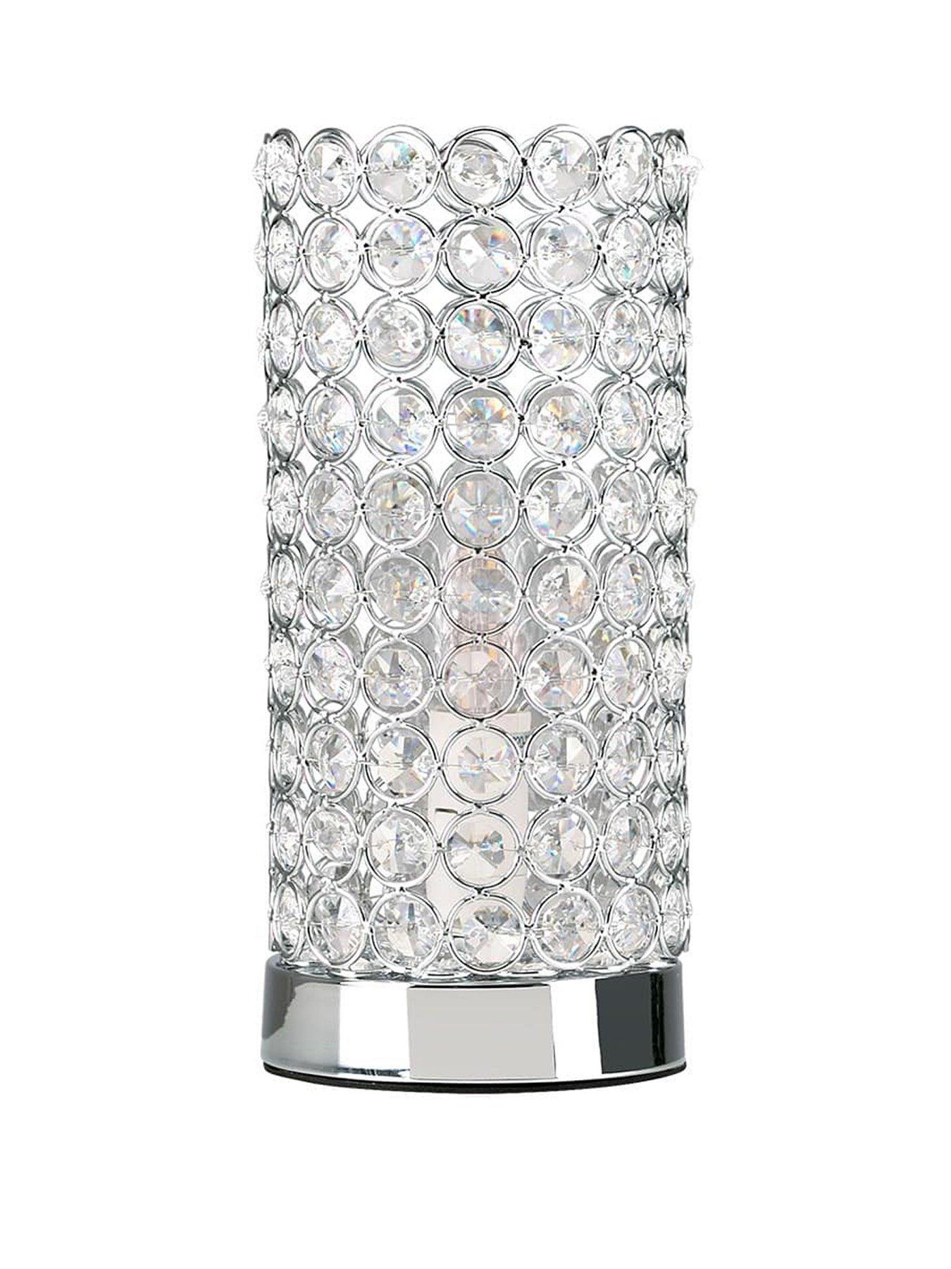  image of valuelights-ducy-chrome-cylinder-touch-table-lamp