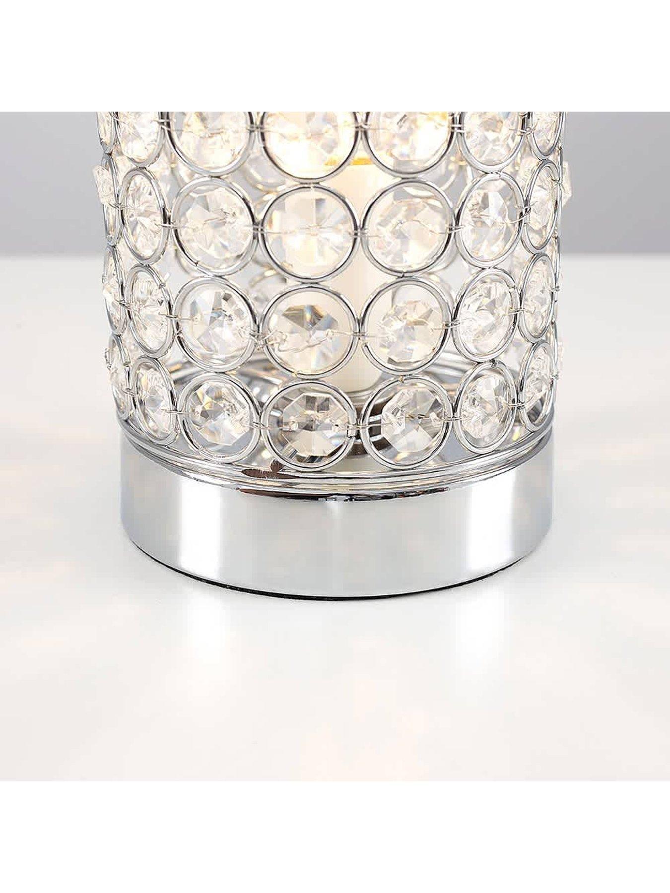  image of valuelights-ducy-chrome-cylinder-touch-table-lamp