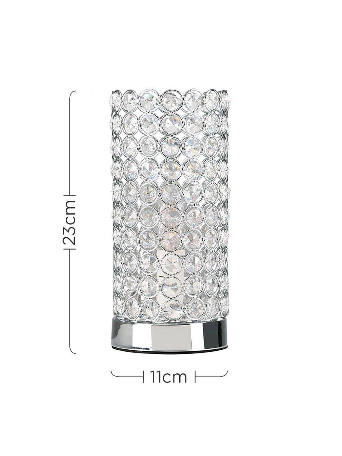  image of valuelights-ducy-chrome-cylinder-touch-table-lamp