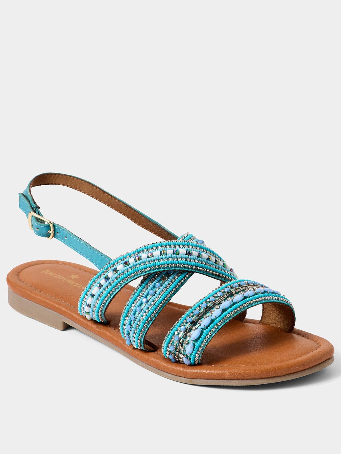 image of joe-browns-santorini-beaded-leather-sandal