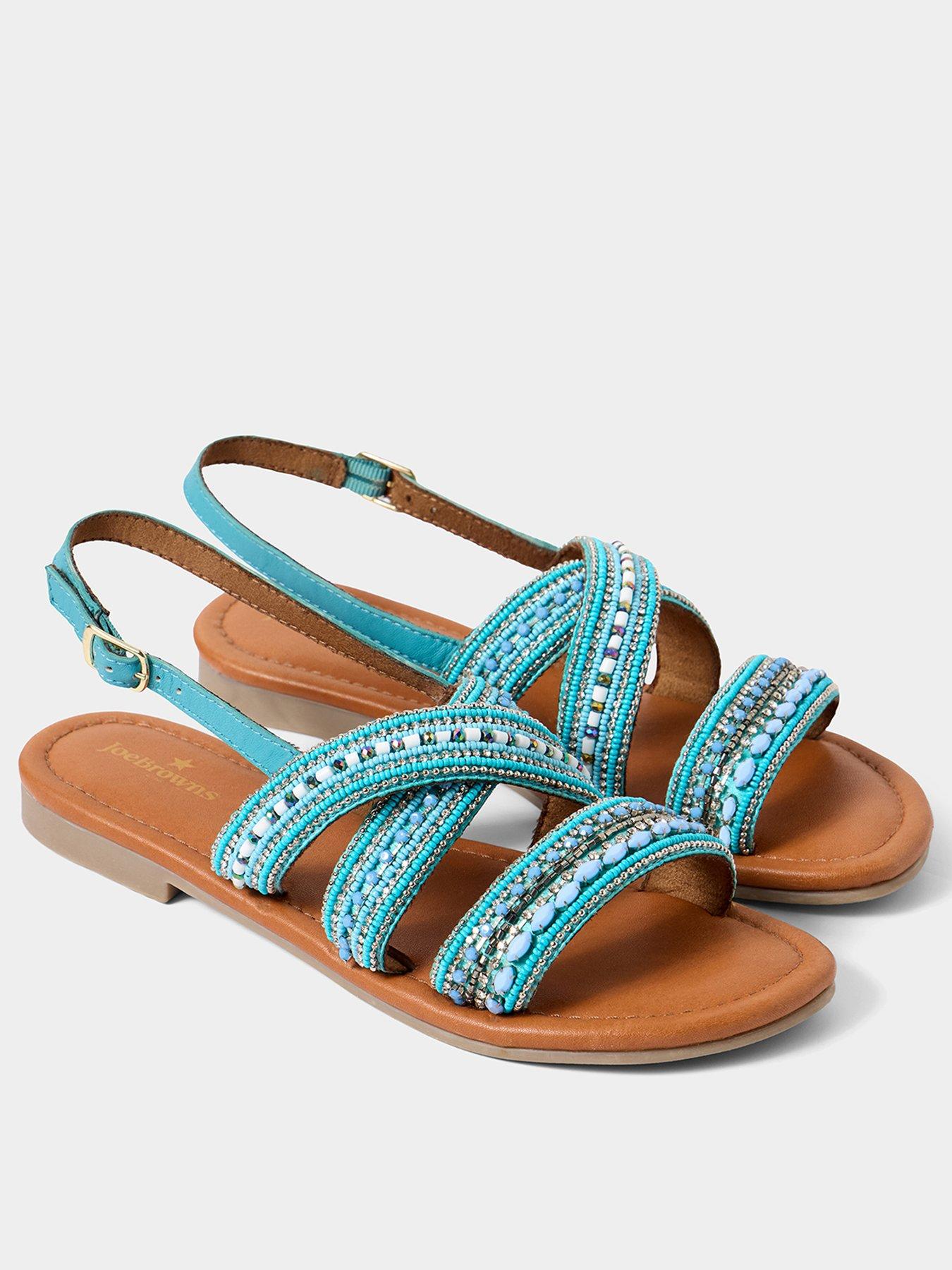  image of joe-browns-santorini-beaded-leather-sandal