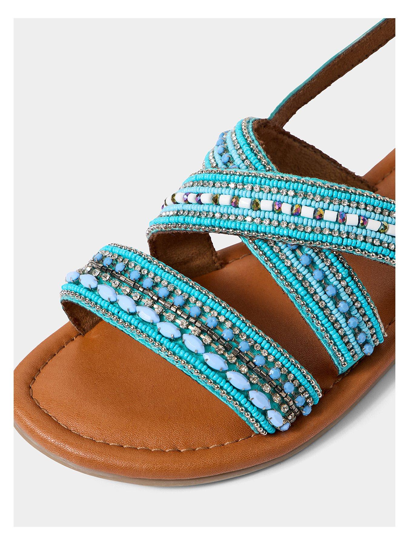  image of joe-browns-santorini-beaded-leather-sandal