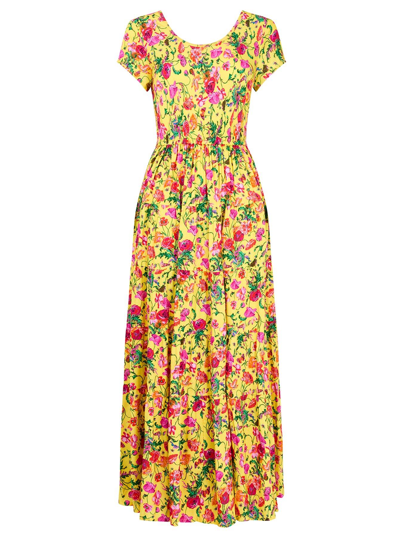 Image 5 of 5 of Joe Browns Camilla Petite Printed Maxi Dress - Yellow