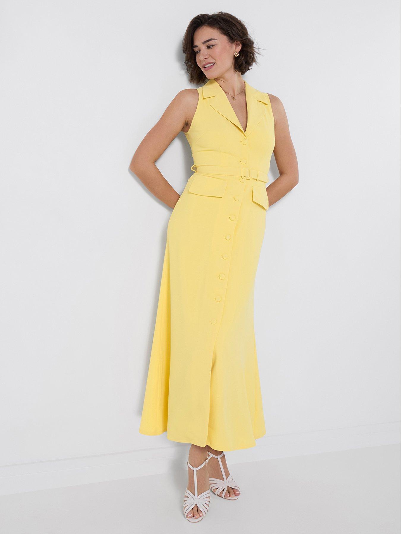 Image 3 of 6 of Joe Browns Riviera Button Through Dress - Yellow